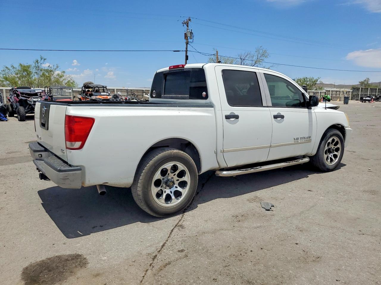 2007 Nissan Titan Xe Ffv White vin: 1N6BA07A27N214440