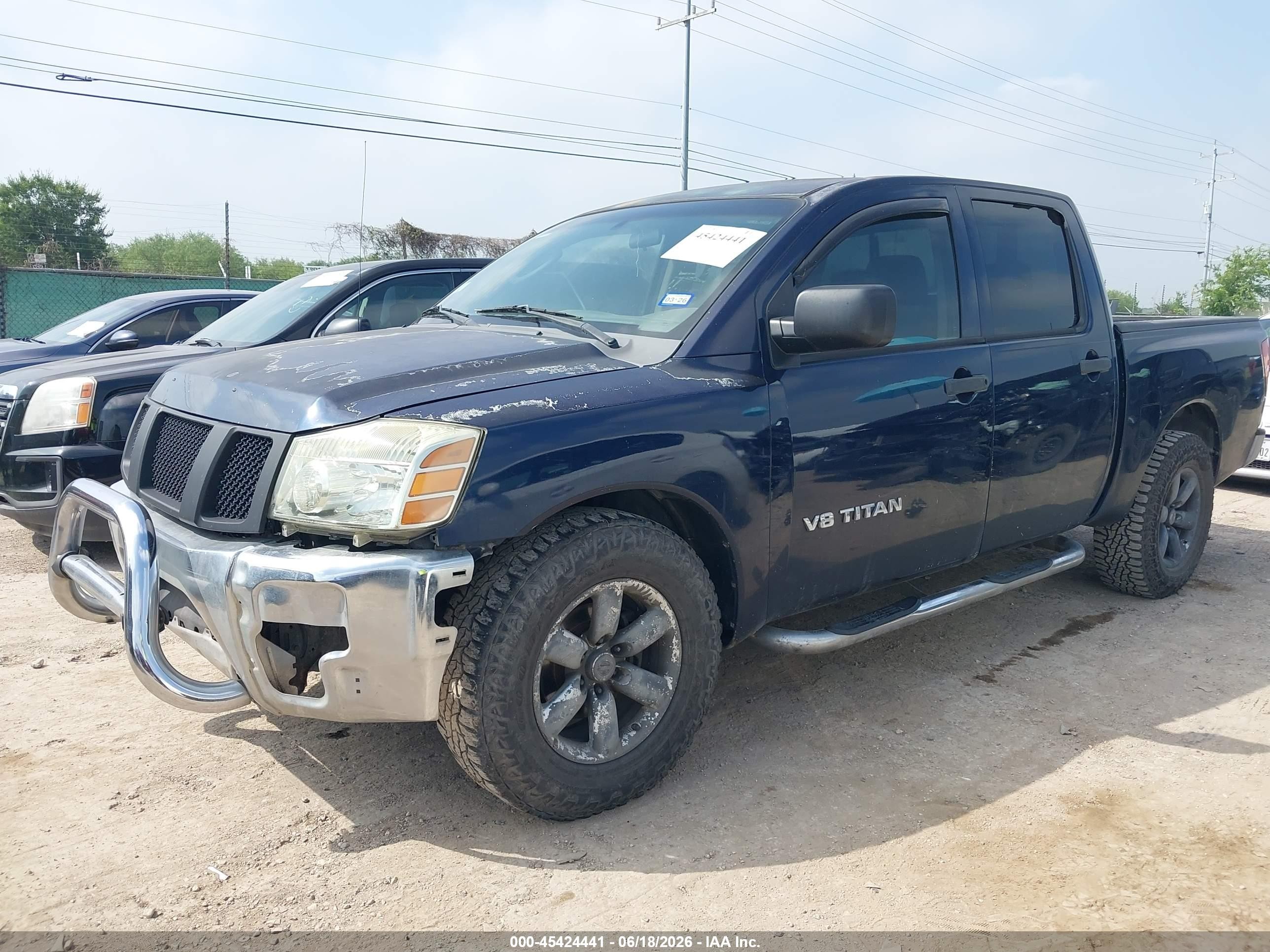 2007 Nissan Titan Xe Blue vin: 1N6BA07A47N239260