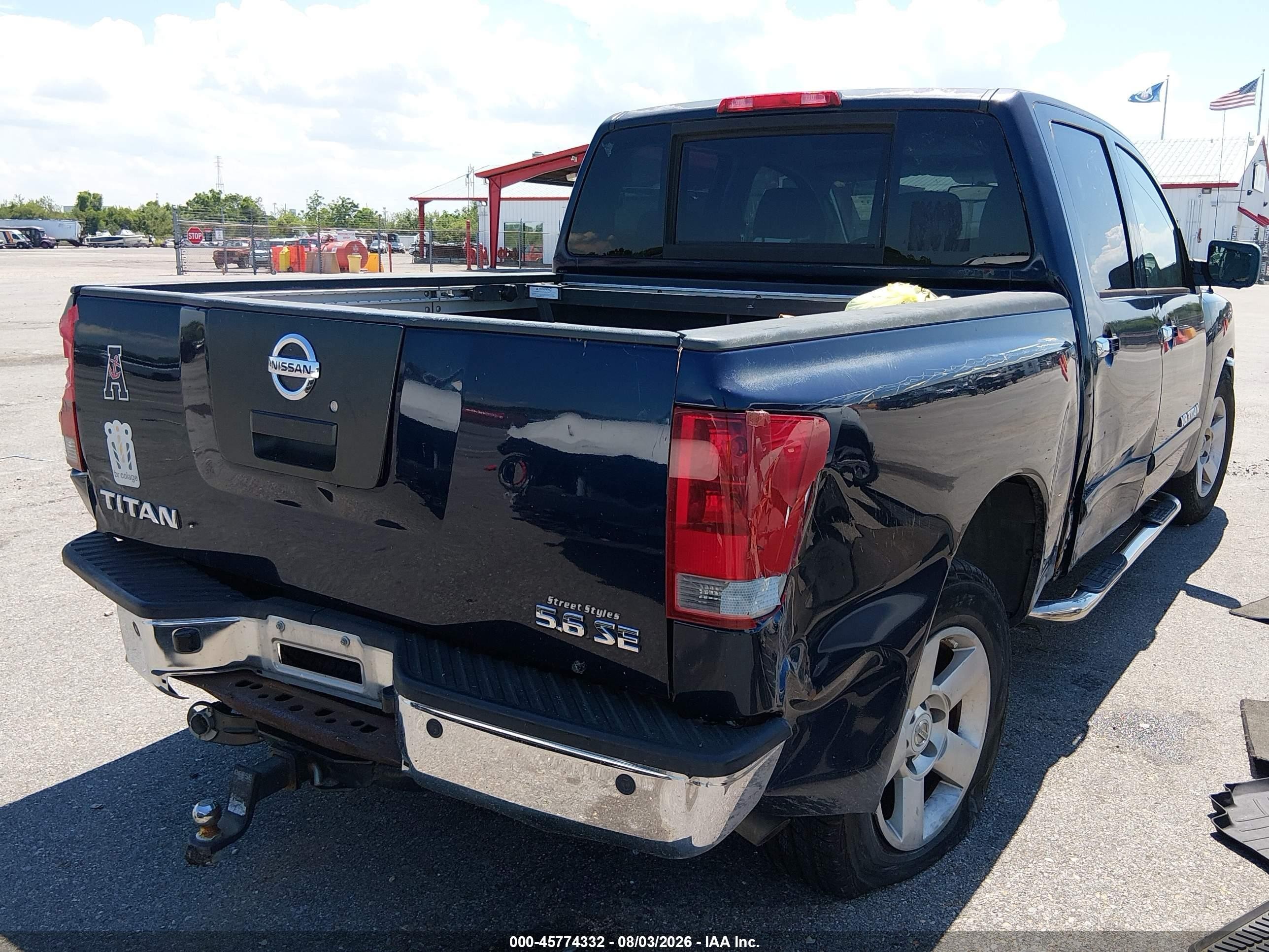 2007 Nissan Titan Se Blue vin: 1N6BA07A47N239470