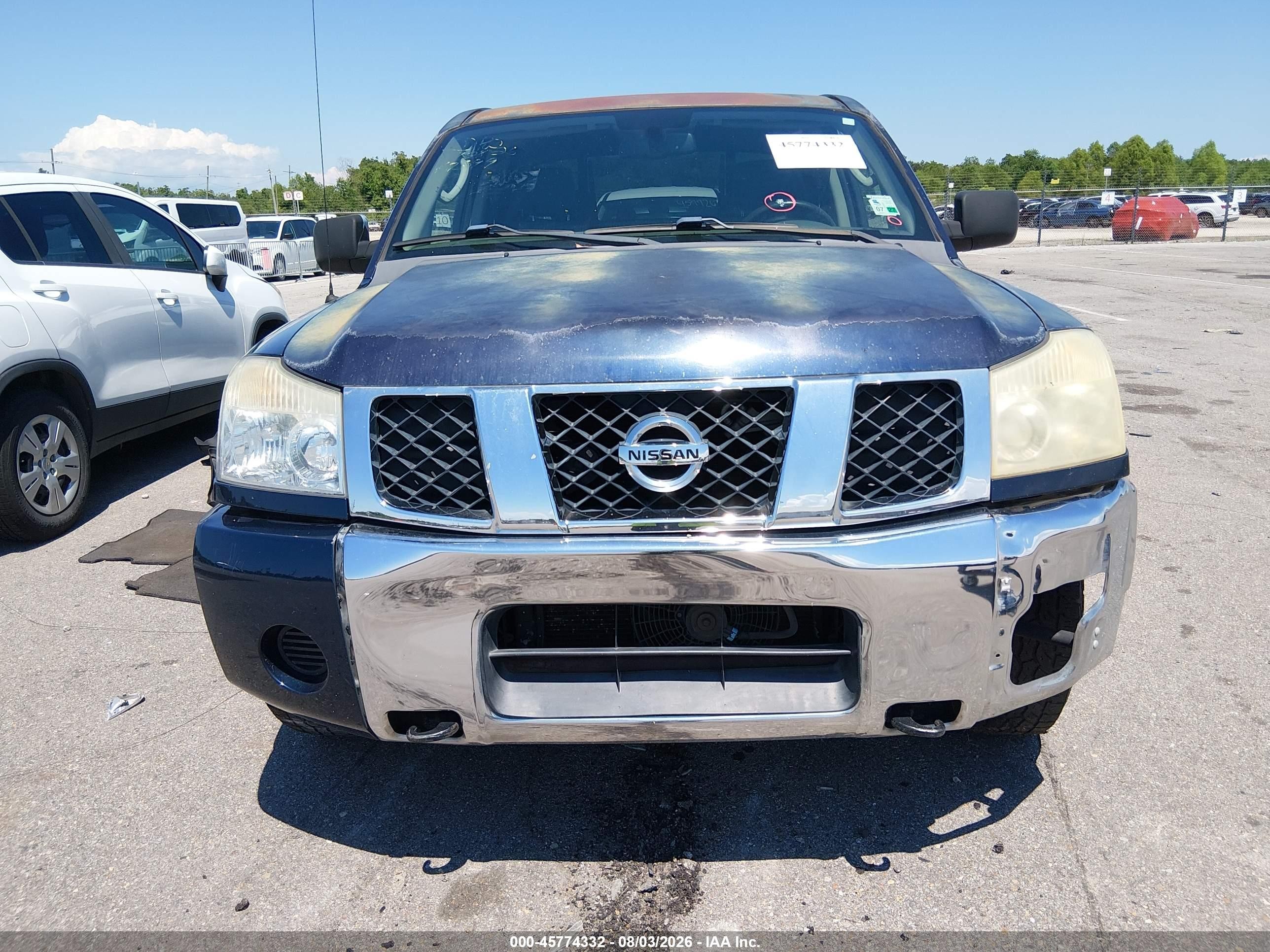 2007 Nissan Titan Se Blue vin: 1N6BA07A47N239470
