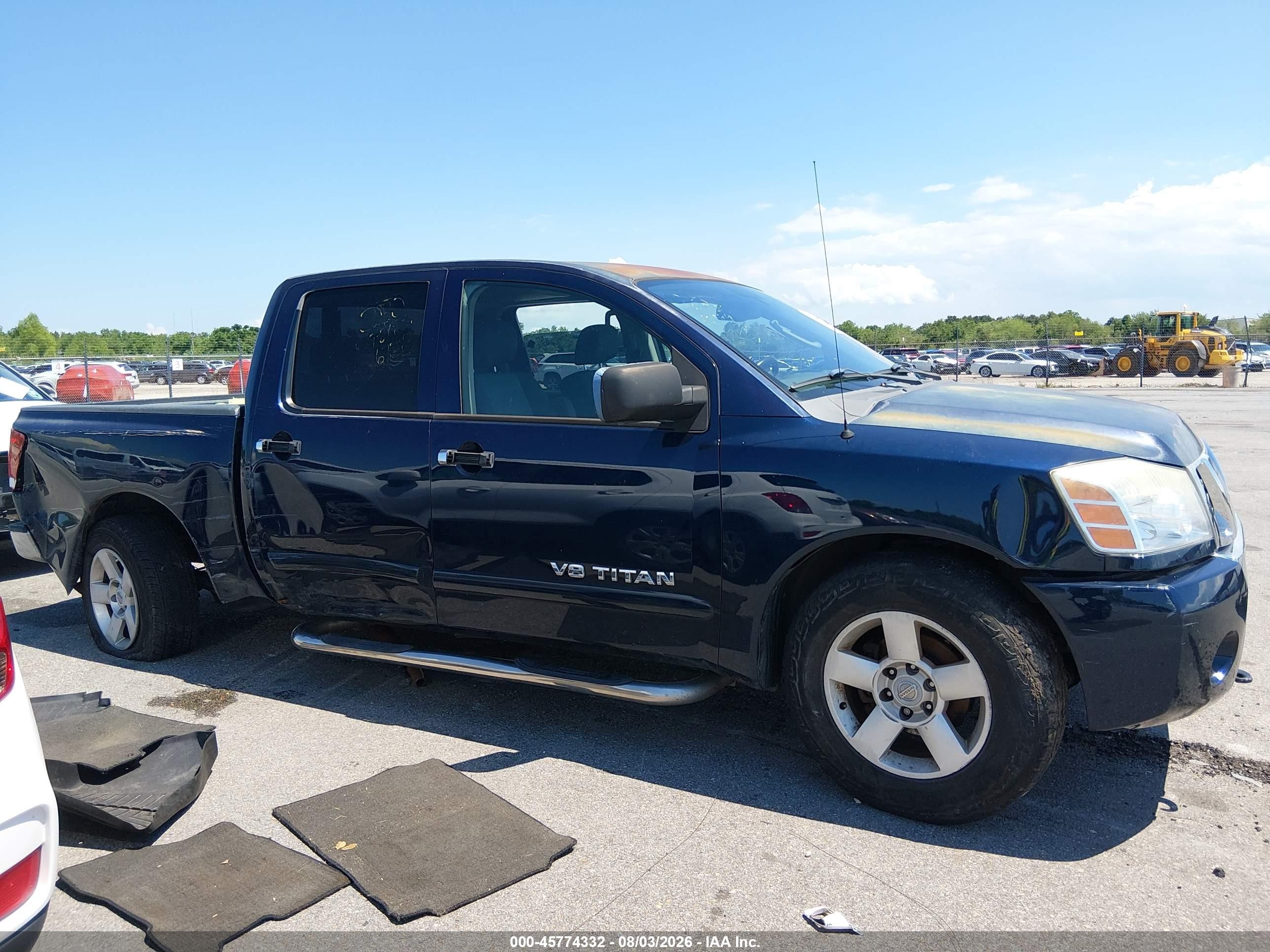 2007 Nissan Titan Se Blue vin: 1N6BA07A47N239470