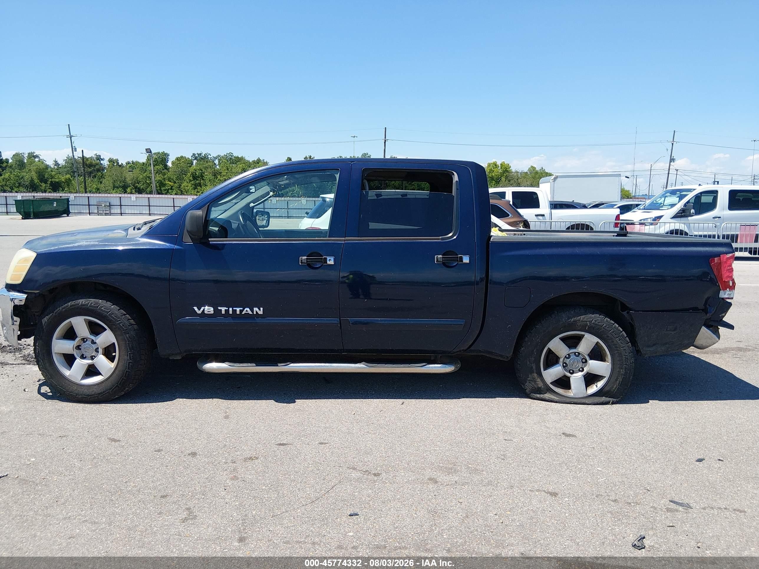 2007 Nissan Titan Se Blue vin: 1N6BA07A47N239470