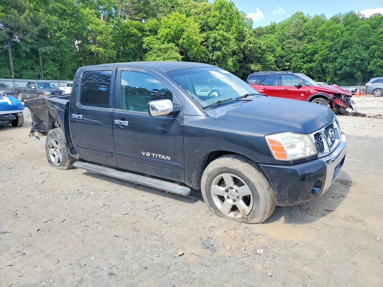 2005 Nissan Titan Xe Black vin: 1N6BA07A55N550399