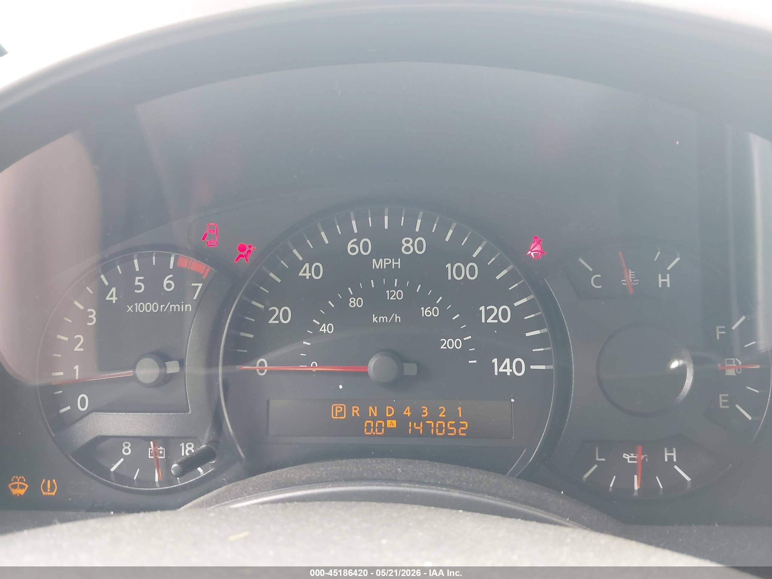 2007 Nissan Titan Le Blue vin: 1N6BA07A57N242359