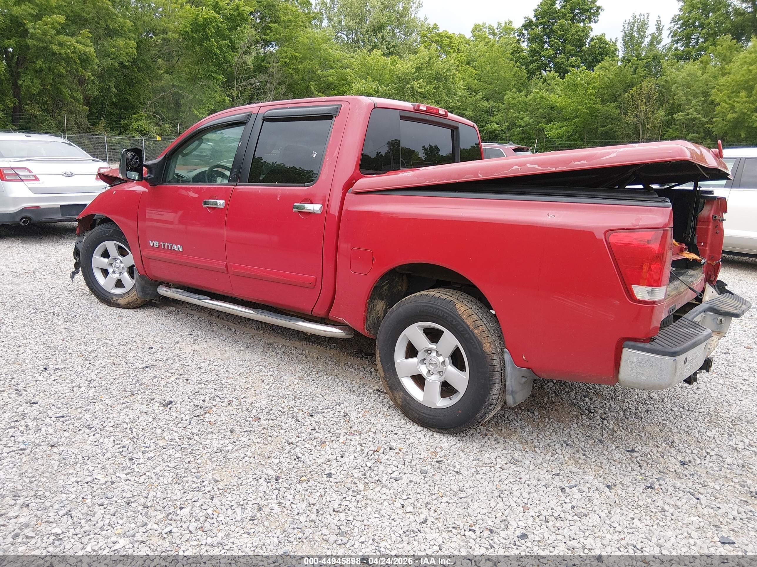 2006 Nissan Titan Se Красный vin: 1N6BA07A66N532222