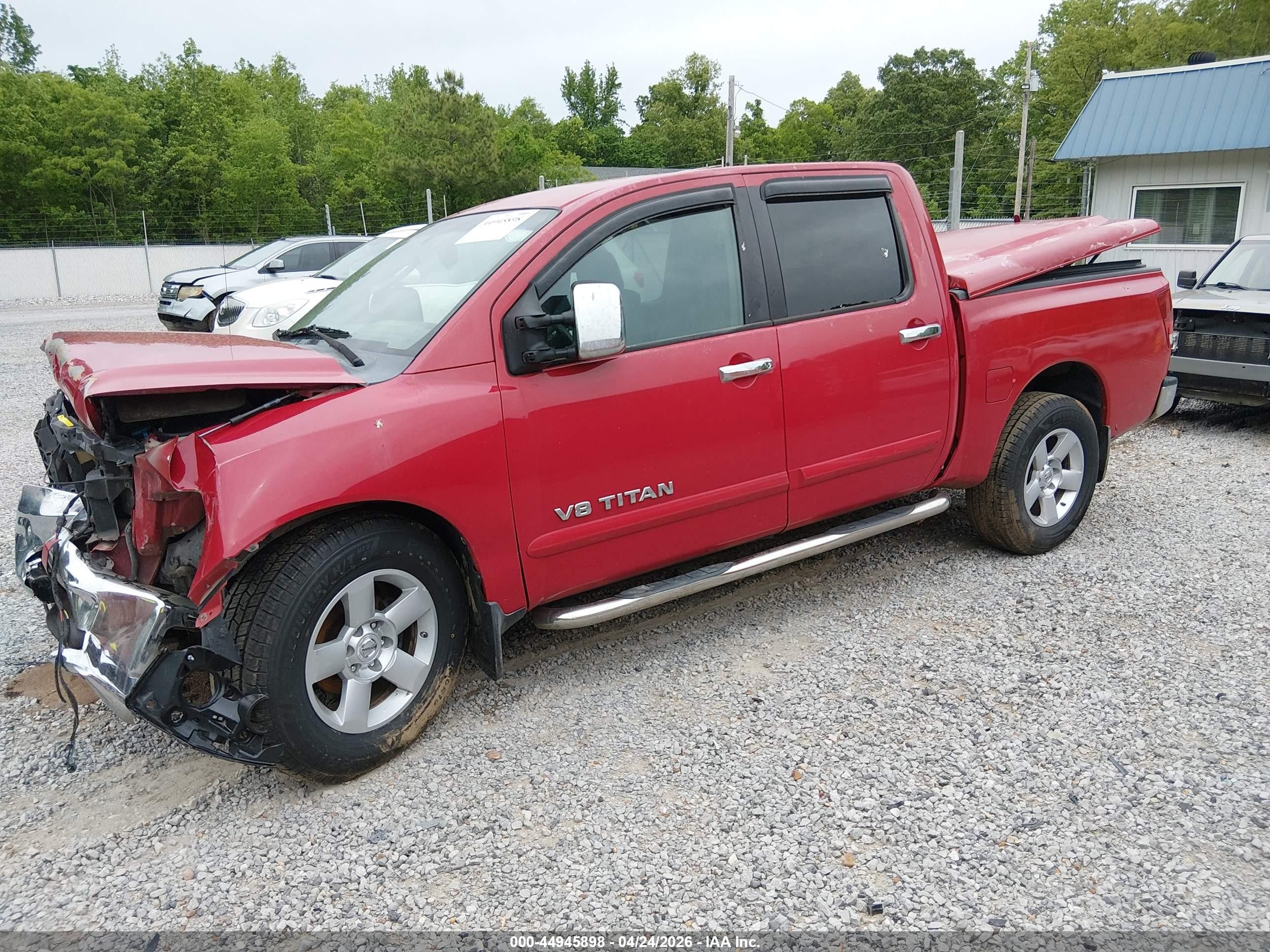 2006 Nissan Titan Se Красный vin: 1N6BA07A66N532222