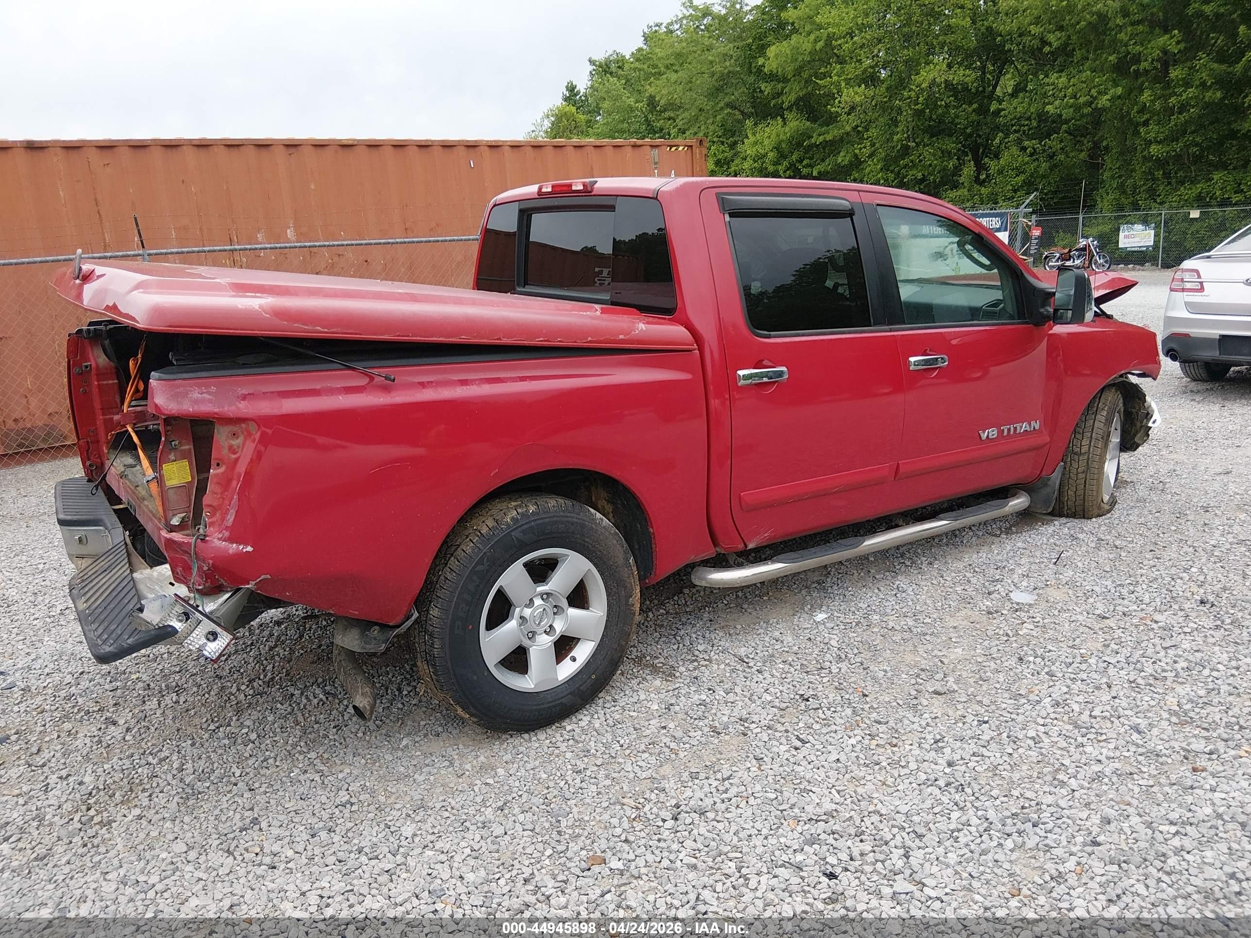 2006 Nissan Titan Se Красный vin: 1N6BA07A66N532222