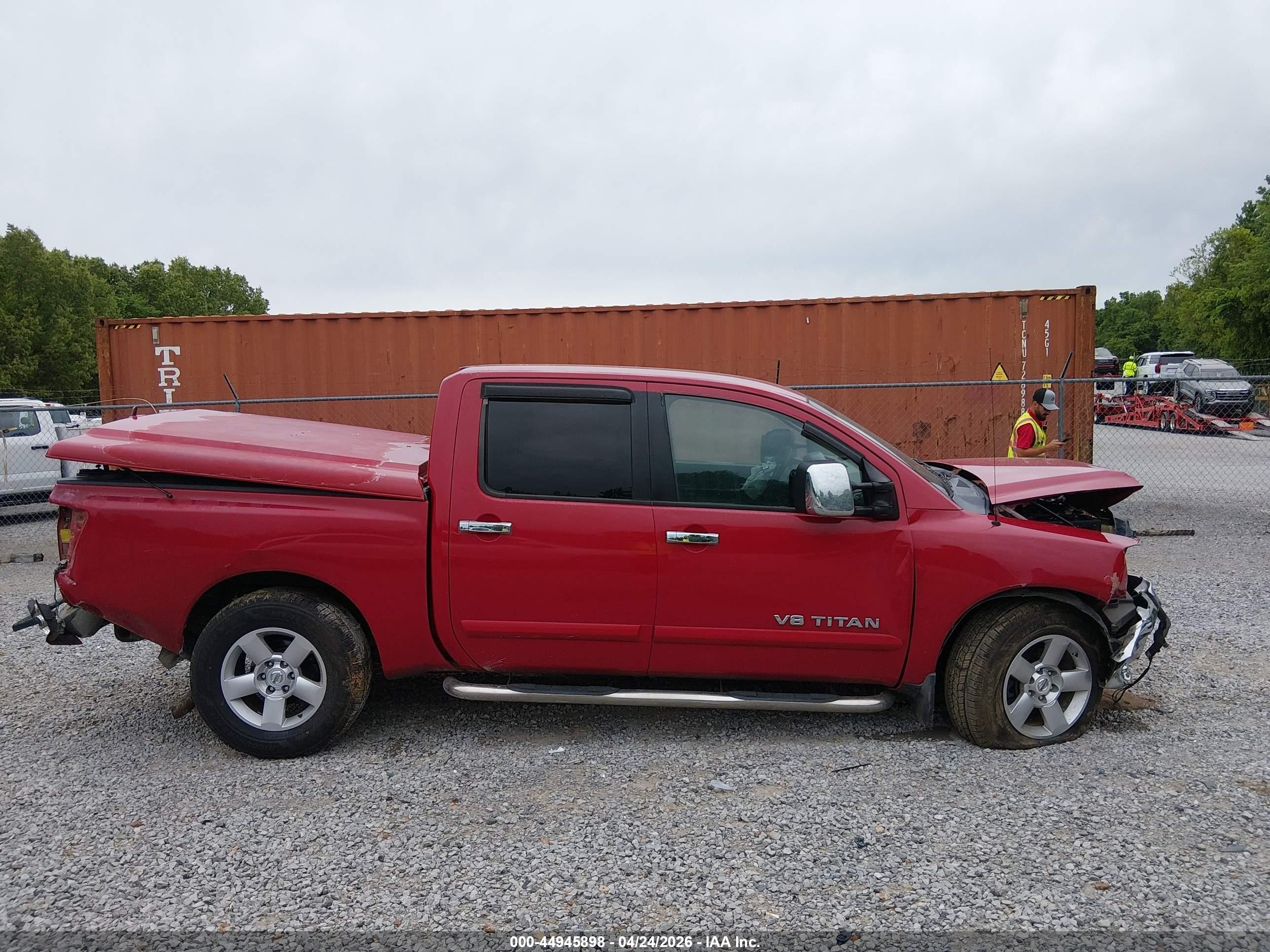 2006 Nissan Titan Se Красный vin: 1N6BA07A66N532222