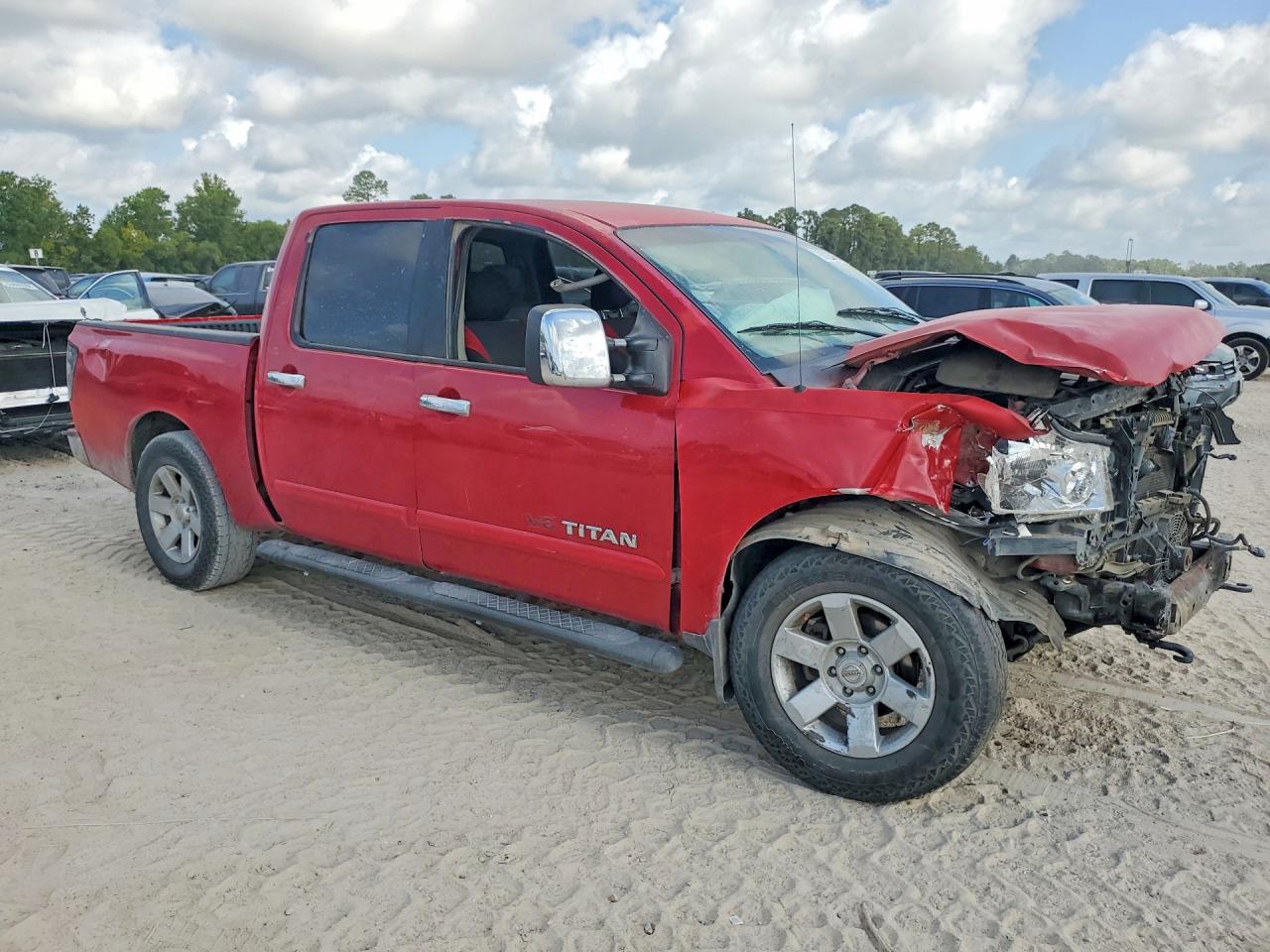 2007 Nissan Titan Xe Ffv Red vin: 1N6BA07A67N219091