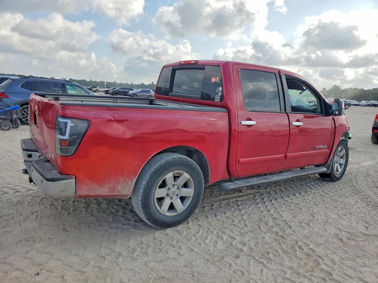 2007 Nissan Titan Xe Ffv Red vin: 1N6BA07A67N219091