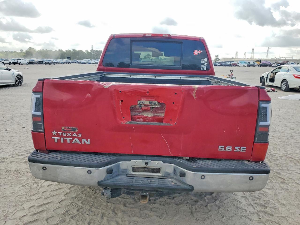 2007 Nissan Titan Xe Ffv Red vin: 1N6BA07A67N219091