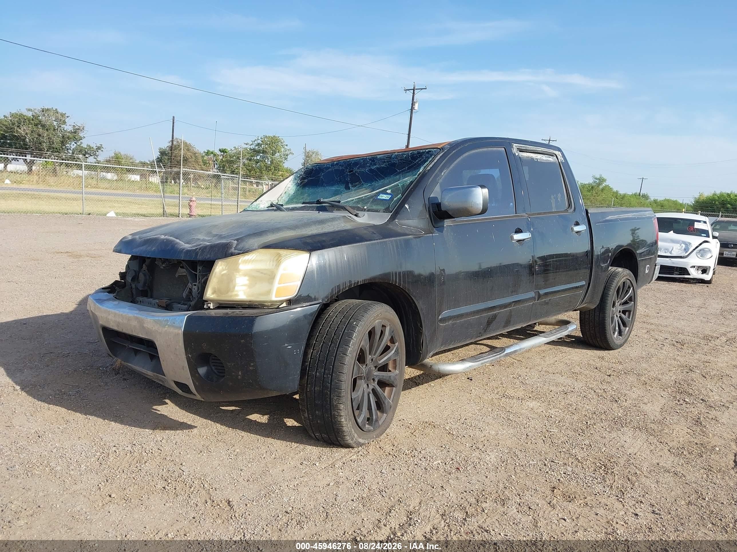 2005 Nissan Titan Se Черный vin: 1N6BA07A75N579225