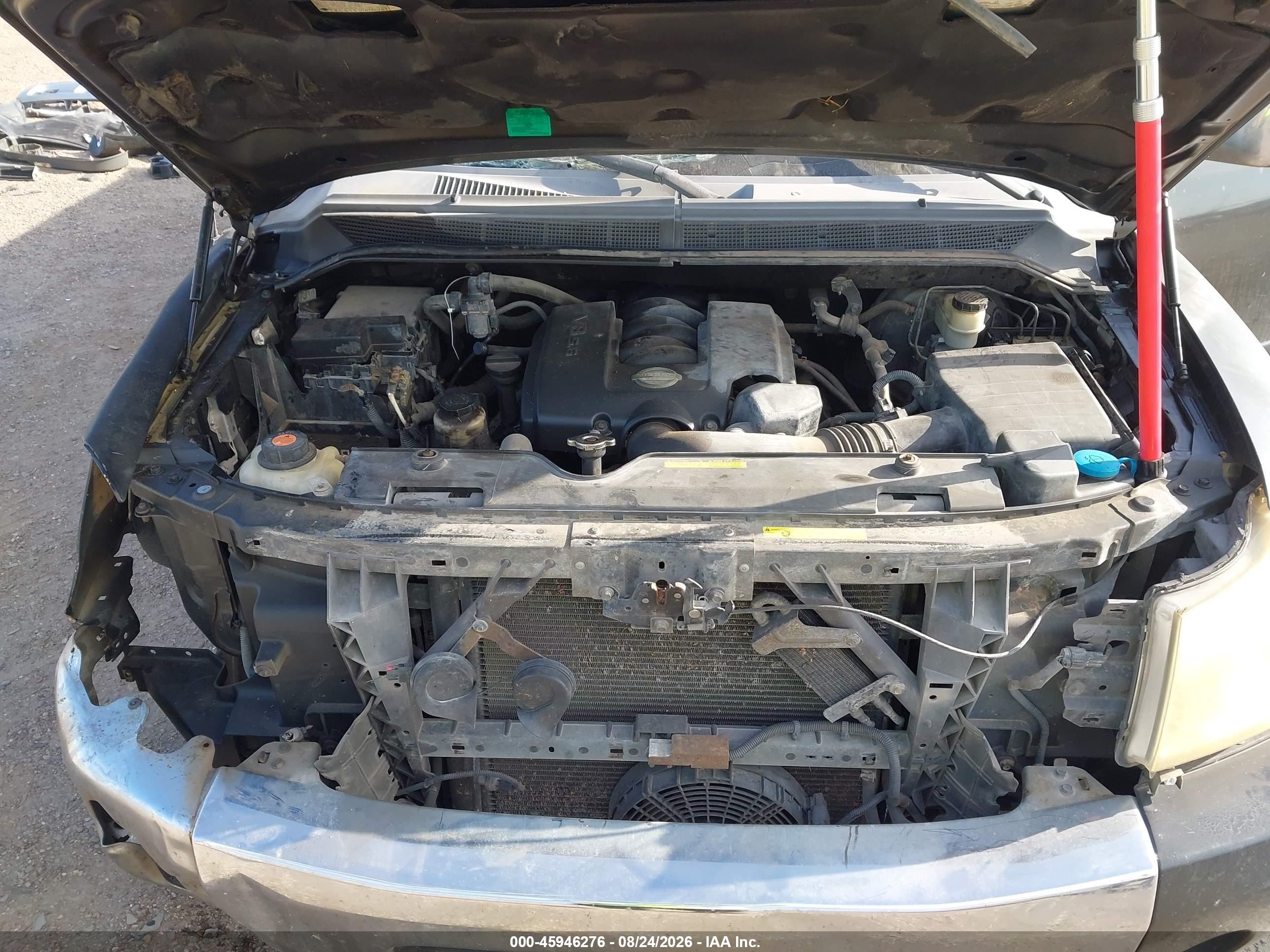 2005 Nissan Titan Se Черный vin: 1N6BA07A75N579225