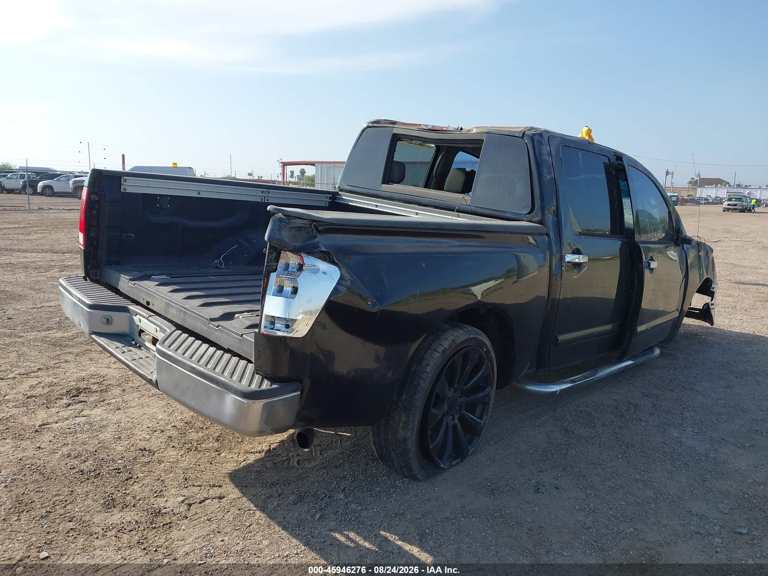 2005 Nissan Titan Se Черный vin: 1N6BA07A75N579225