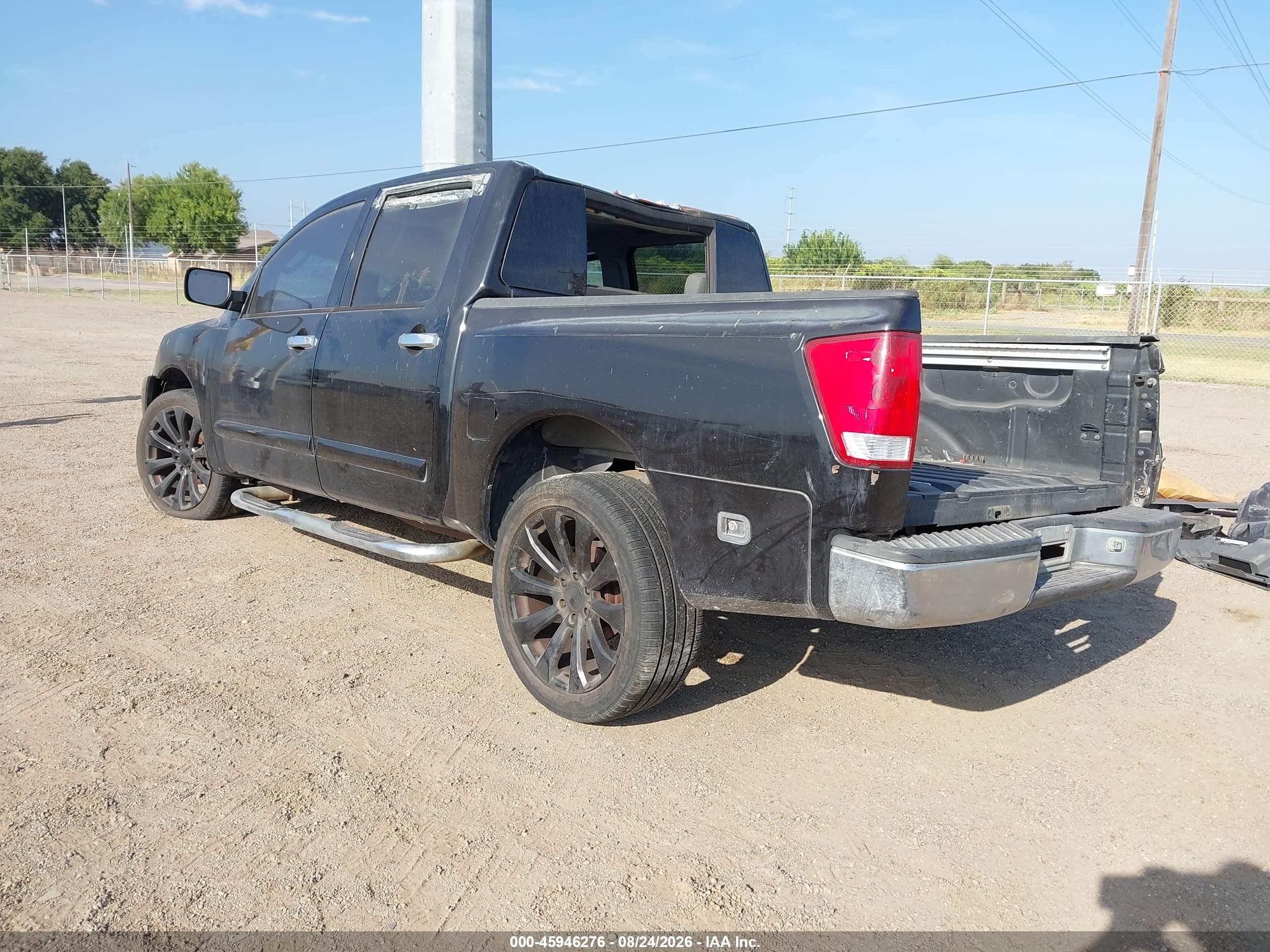 2005 Nissan Titan Se Черный vin: 1N6BA07A75N579225