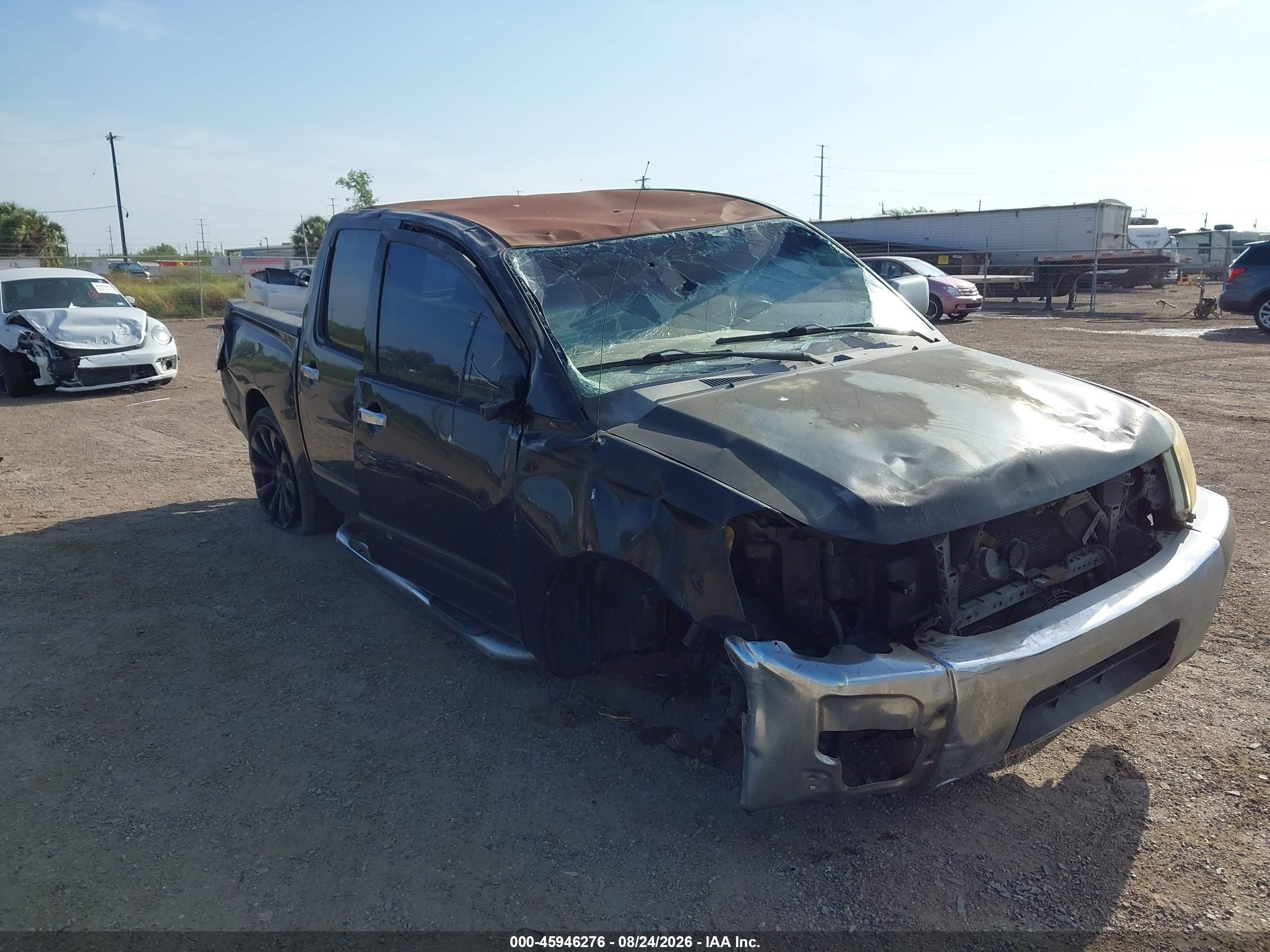 2005 Nissan Titan Se Черный vin: 1N6BA07A75N579225