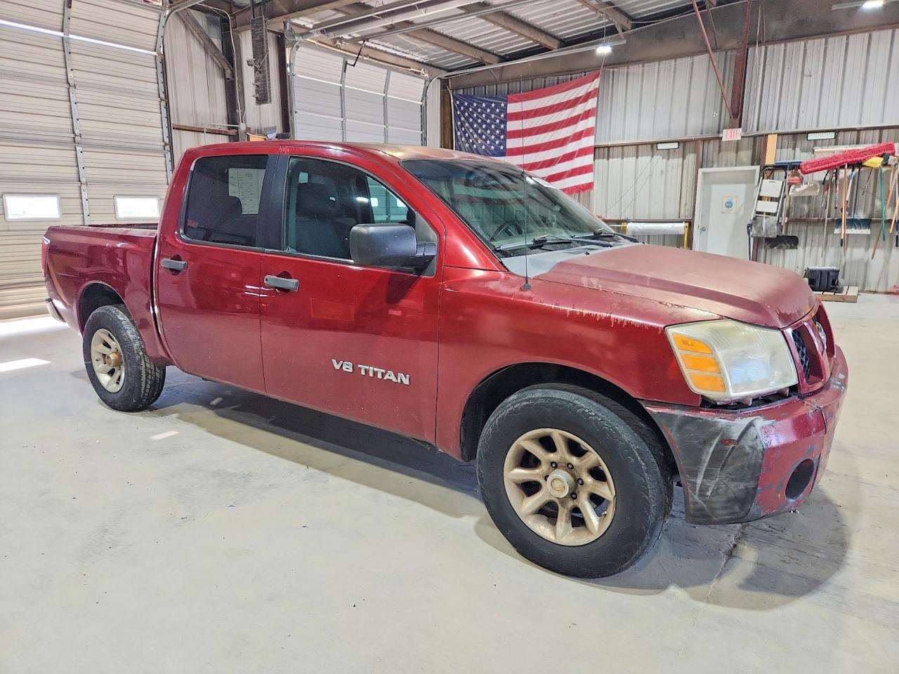 2006 Nissan Titan Xe Ffv Maroon vin: 1N6BA07A76N506177