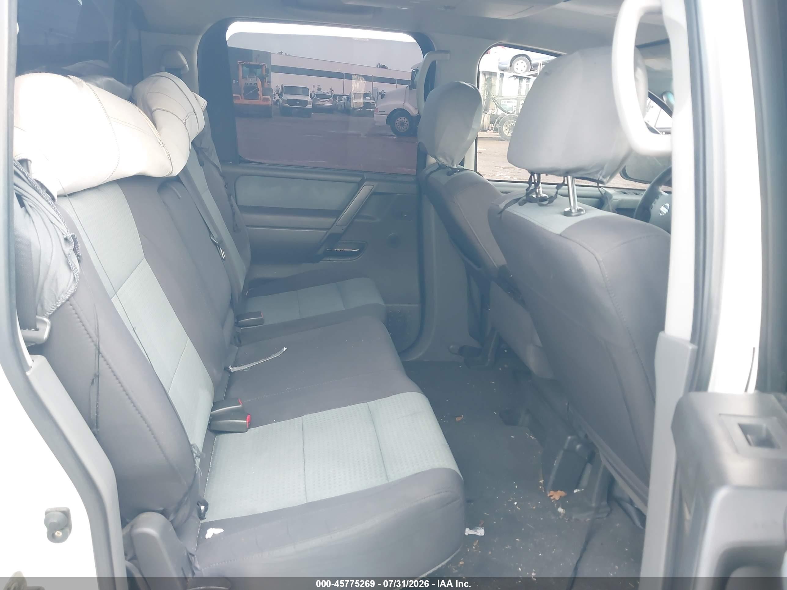 2007 Nissan Titan Se White vin: 1N6BA07A77N229547