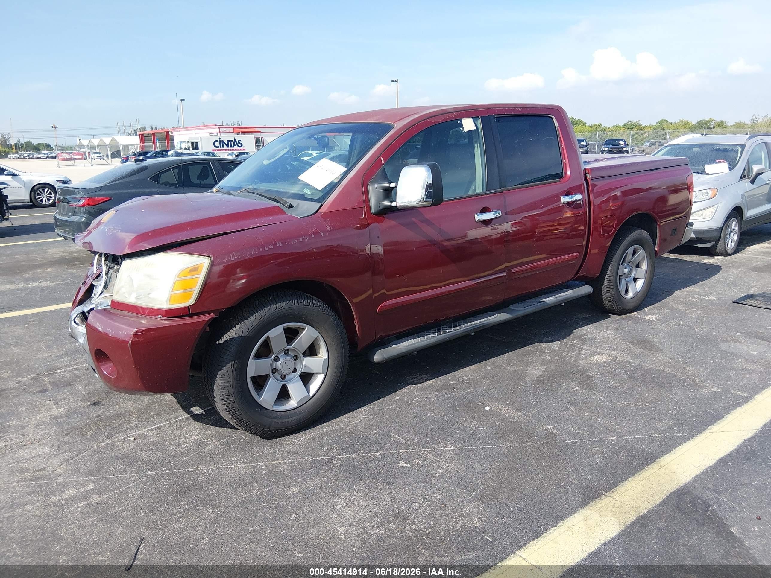 2005 Nissan Titan Le Red vin: 1N6BA07A85N544032