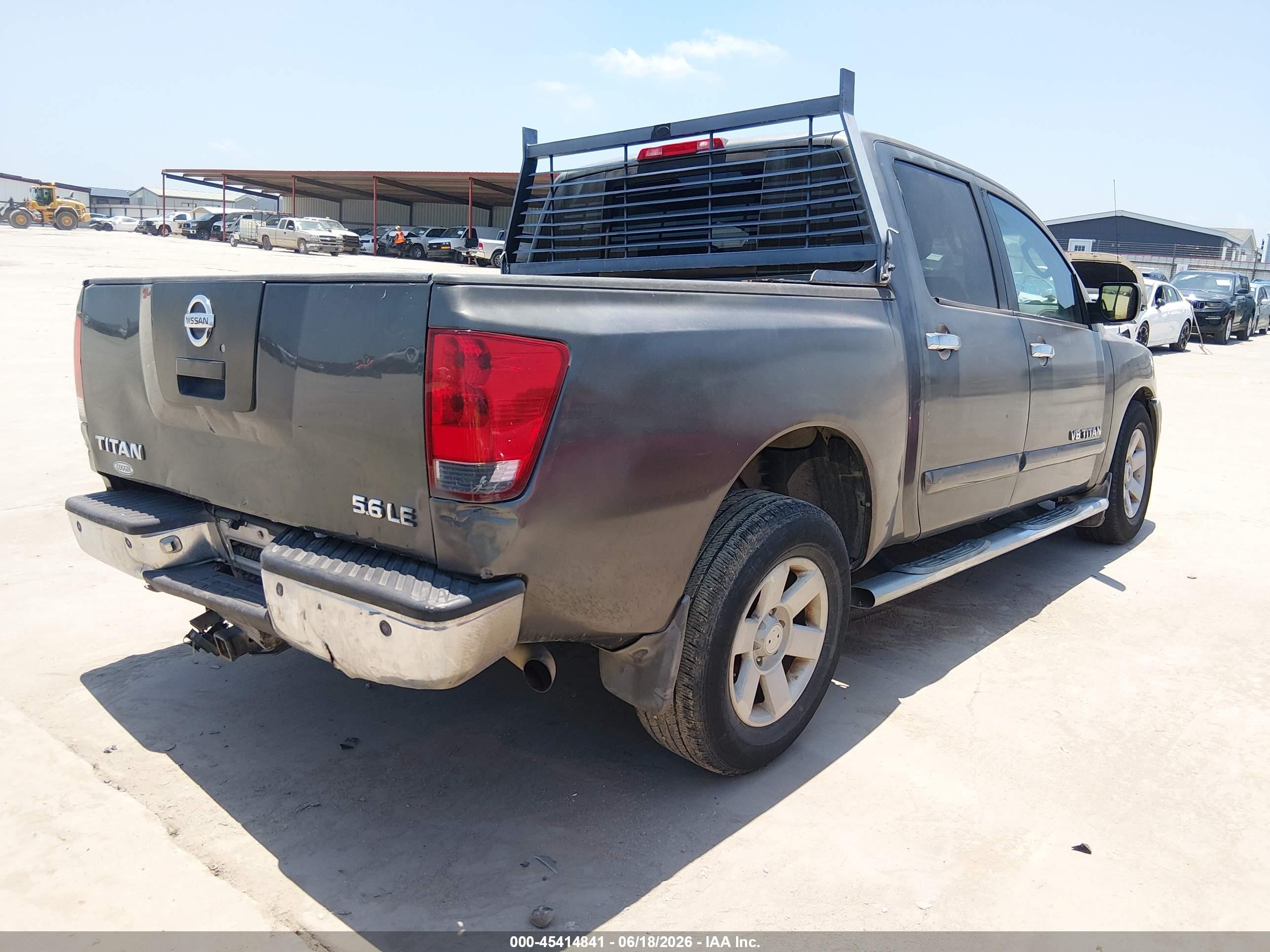 2006 Nissan Titan Le Gray vin: 1N6BA07A86N512974