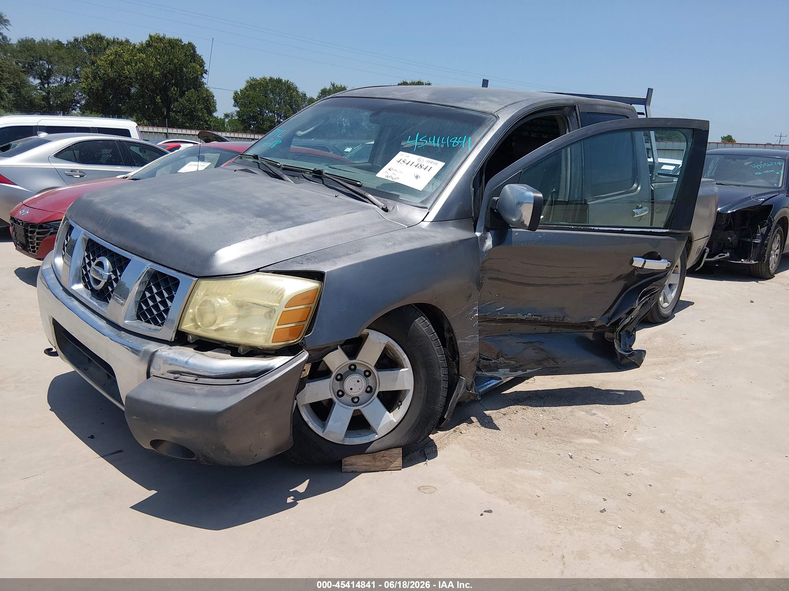 2006 Nissan Titan Le Gray vin: 1N6BA07A86N512974