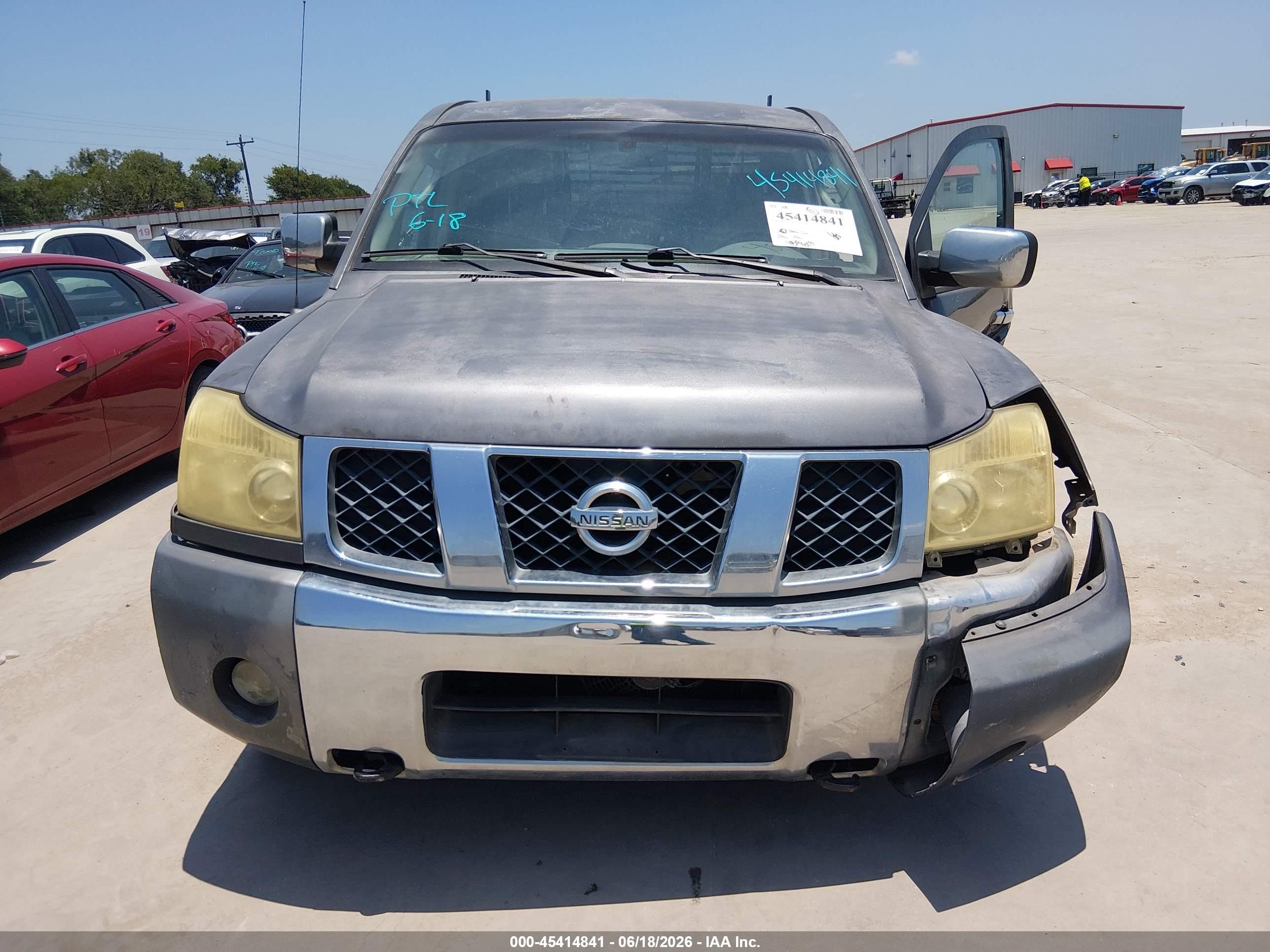 2006 Nissan Titan Le Gray vin: 1N6BA07A86N512974