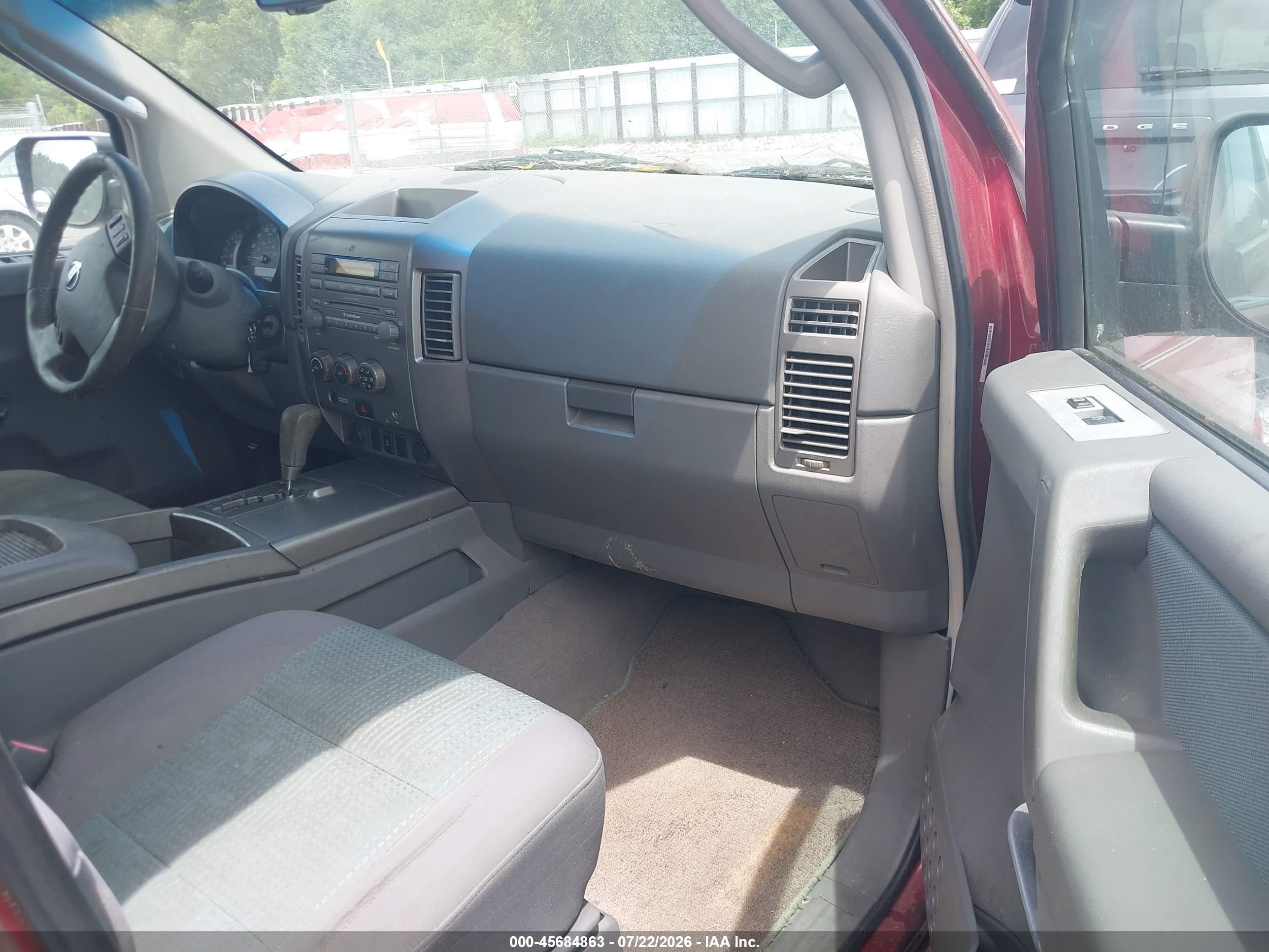 2006 Nissan Titan Se Красный vin: 1N6BA07A86N537194