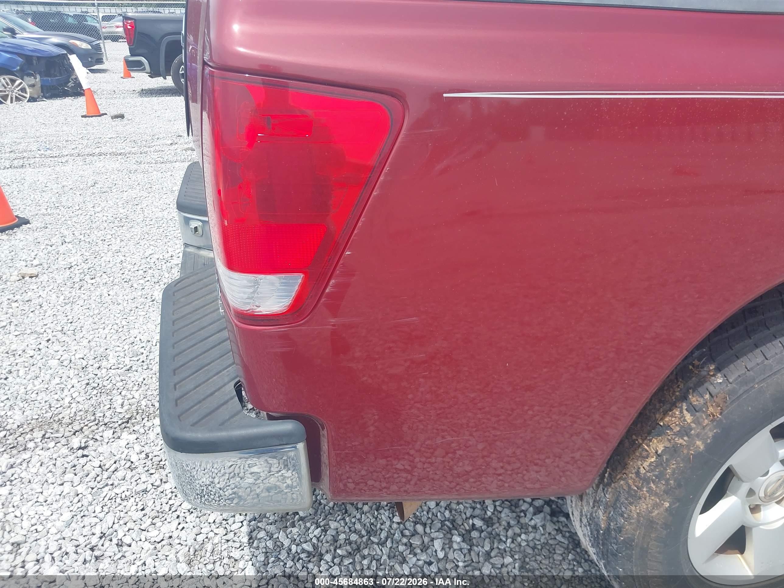2006 Nissan Titan Se Красный vin: 1N6BA07A86N537194