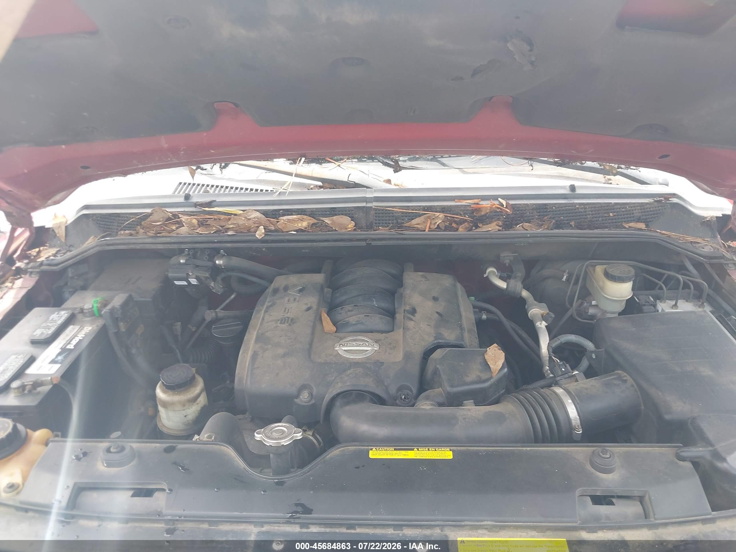2006 Nissan Titan Se Красный vin: 1N6BA07A86N537194