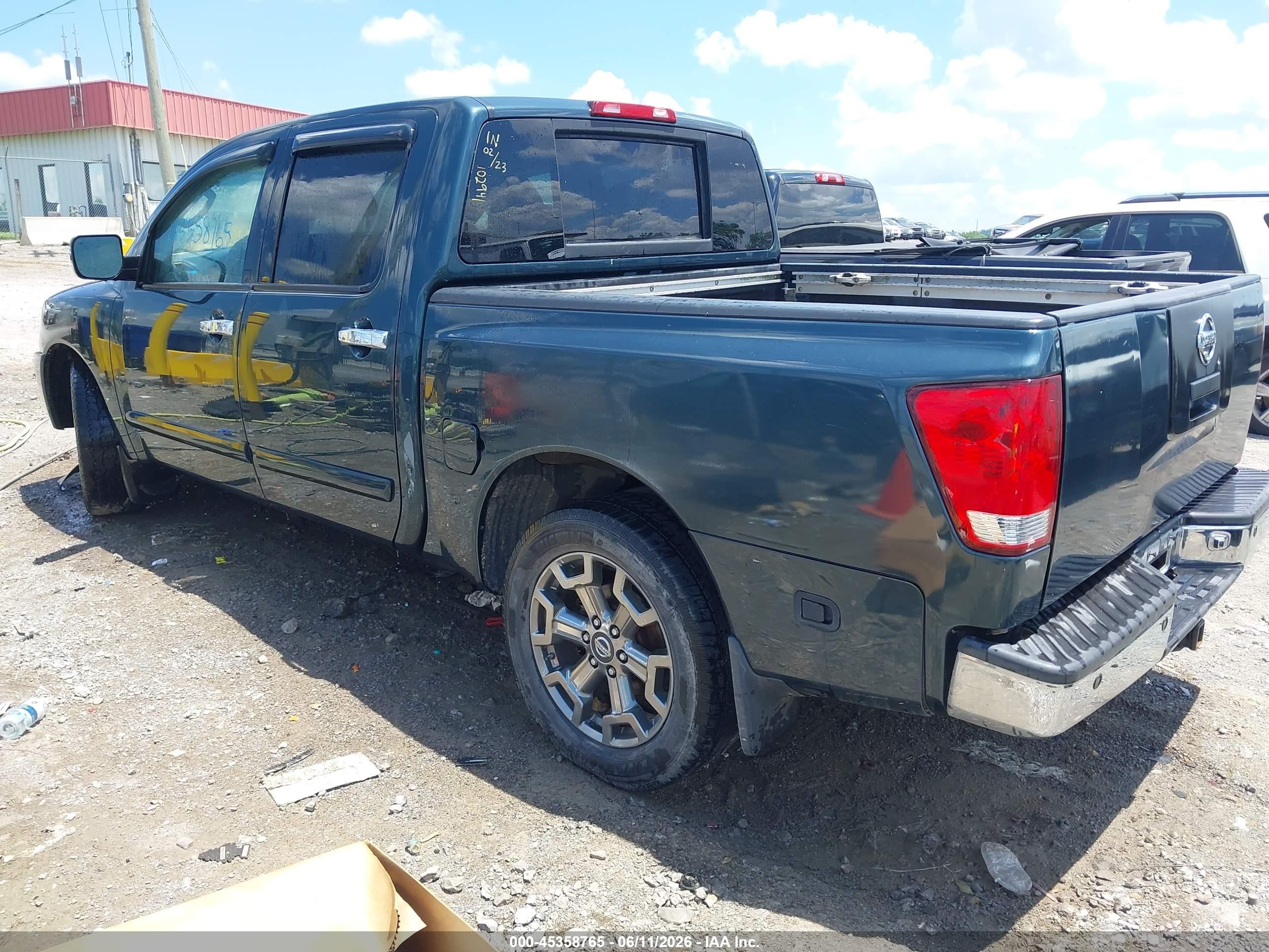 2005 Nissan Titan Se Green vin: 1N6BA07A95N554388
