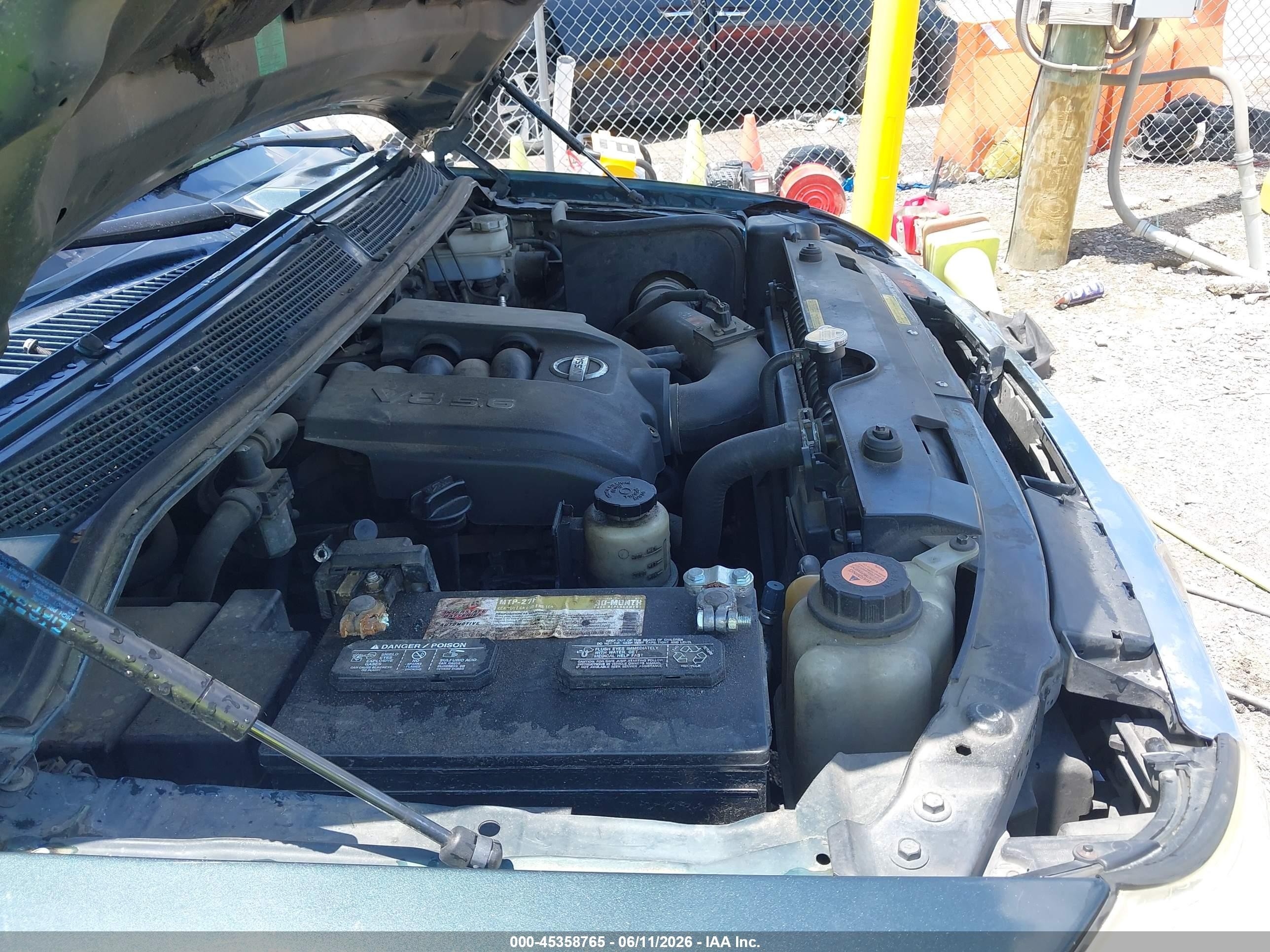2005 Nissan Titan Se Green vin: 1N6BA07A95N554388