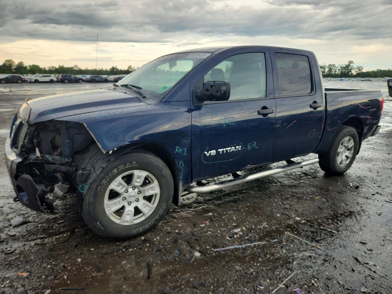 2006 Nissan Titan Xe Ffv Blue vin: 1N6BA07A96N563478