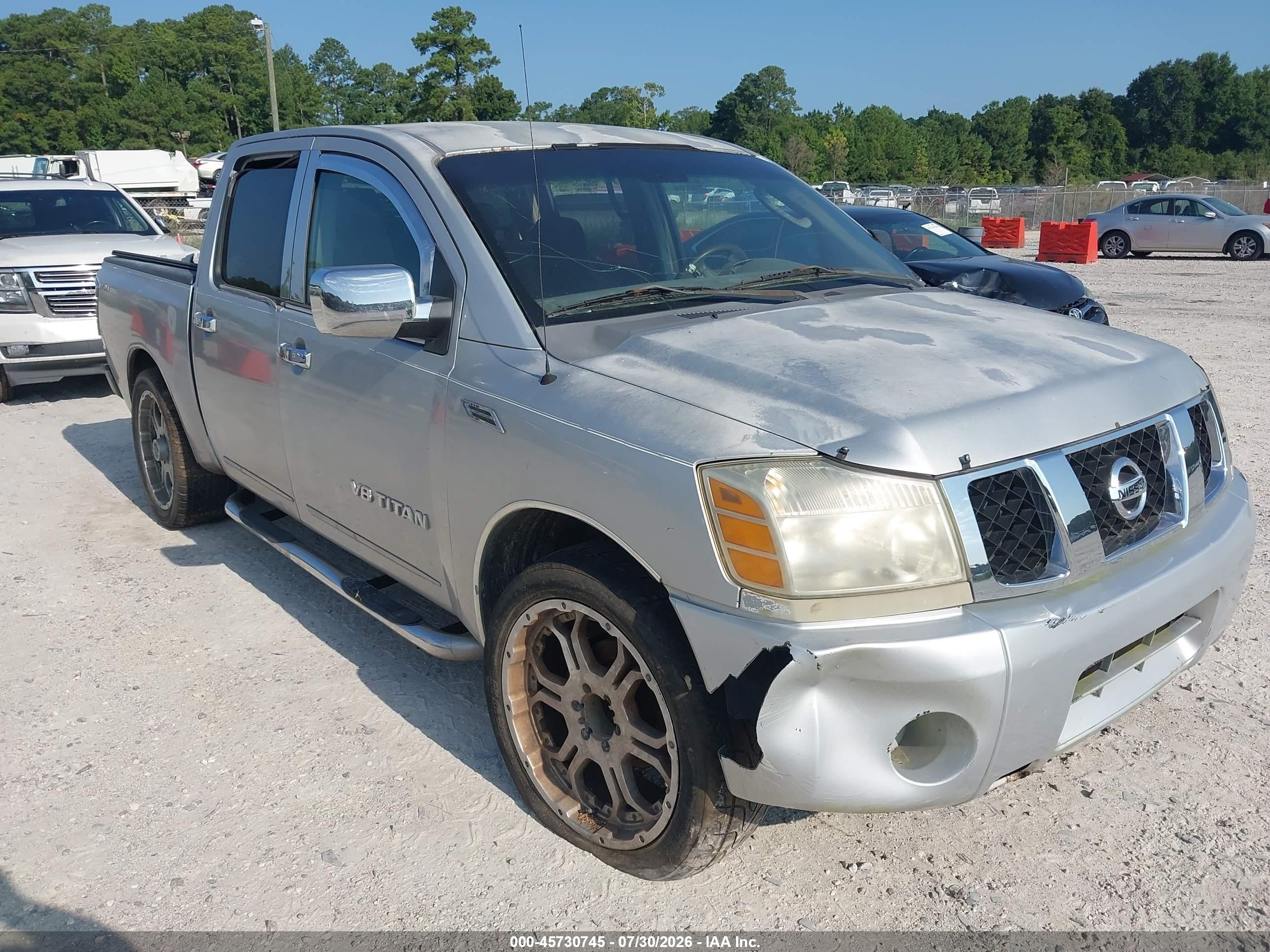 2006 Nissan Titan Xe Gray vin: 1N6BA07AX6N520302