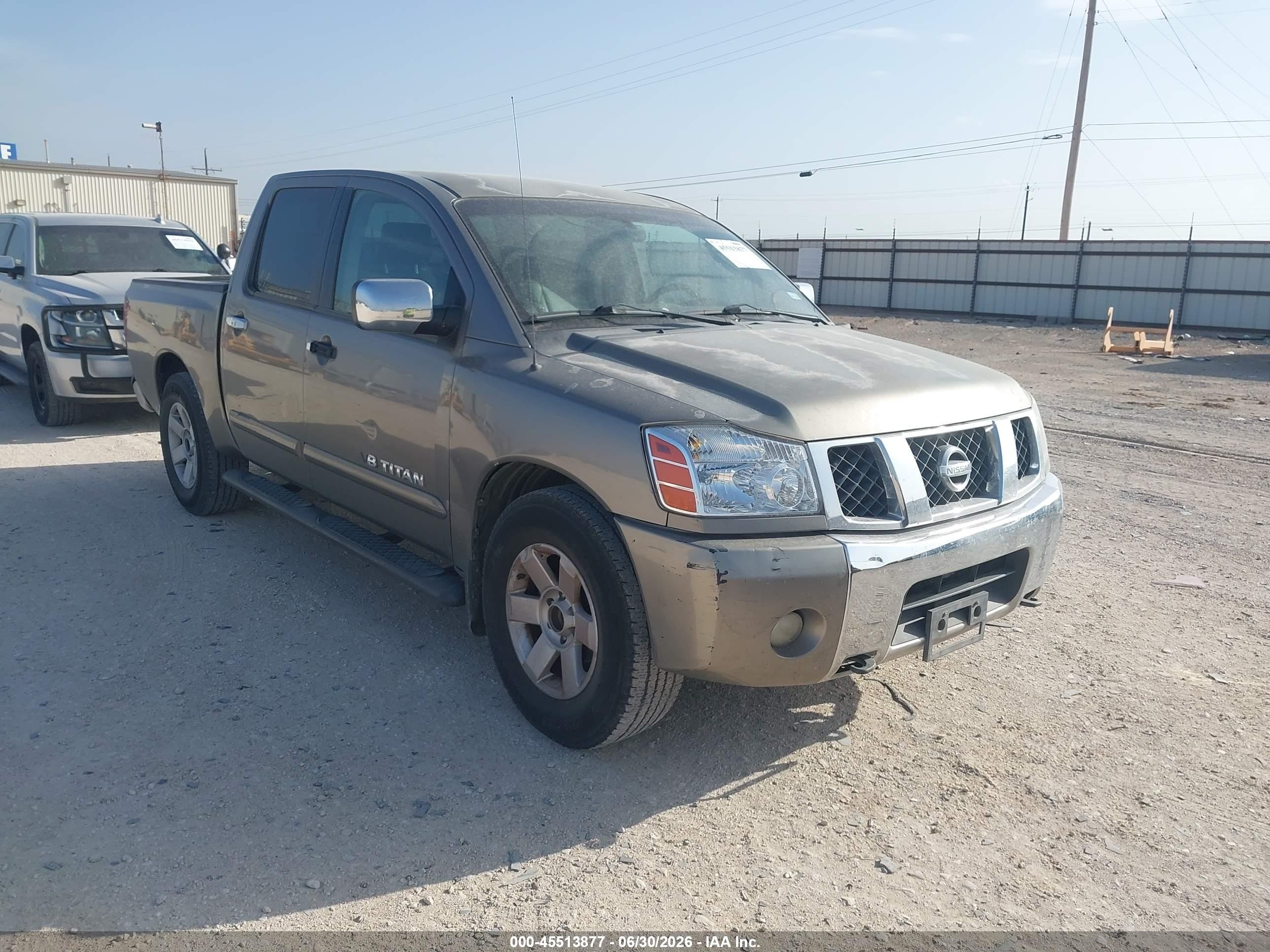 2006 Nissan Titan Le Beige vin: 1N6BA07AX6N550688