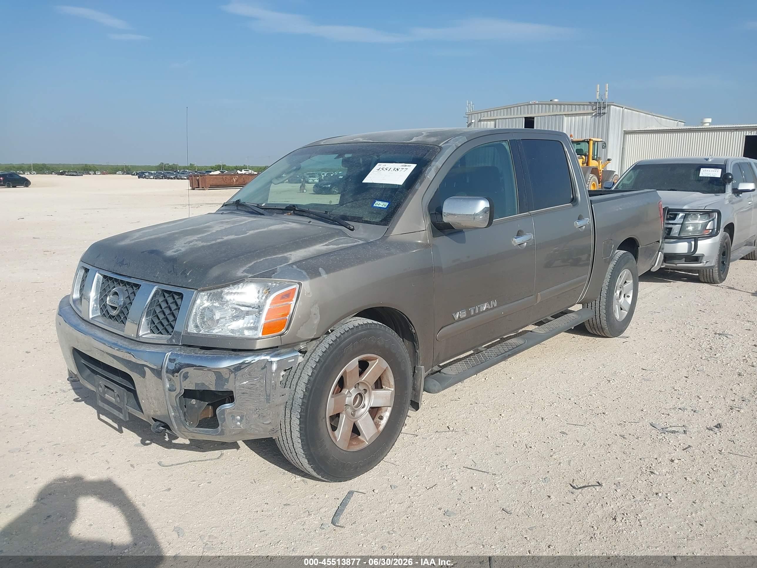 2006 Nissan Titan Le Beige vin: 1N6BA07AX6N550688