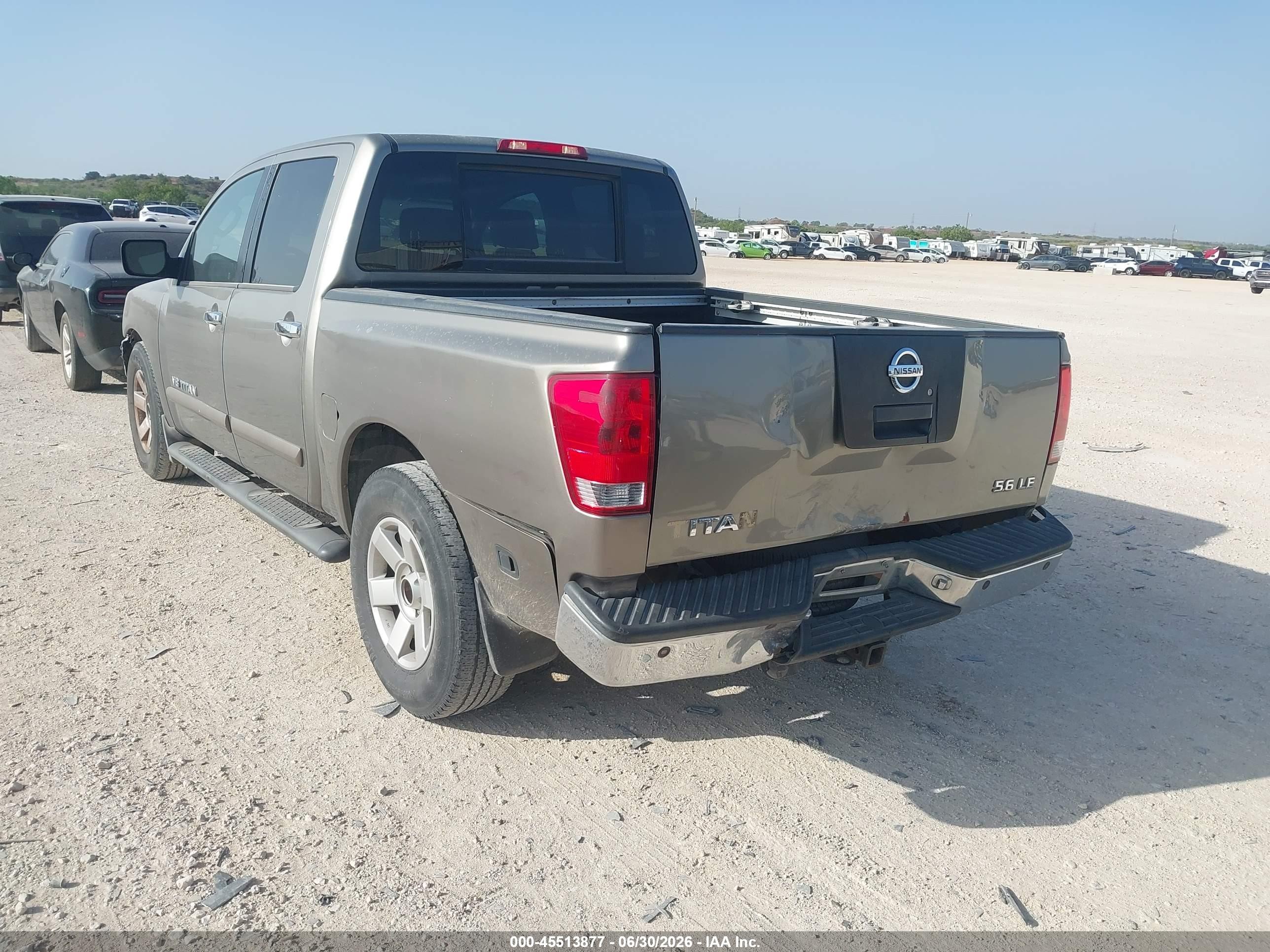 2006 Nissan Titan Le Beige vin: 1N6BA07AX6N550688