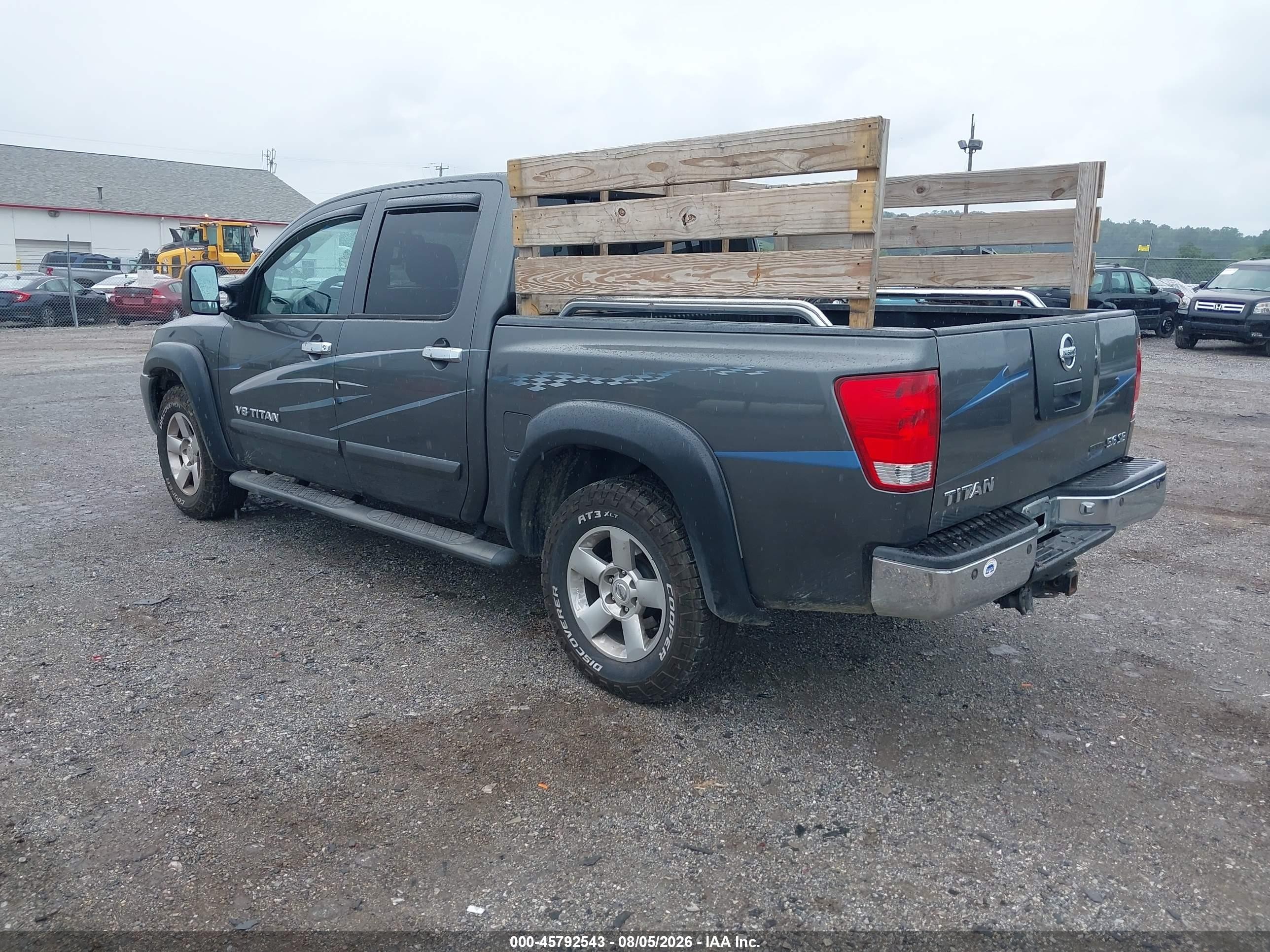 2006 Nissan Titan Se Серый vin: 1N6BA07B06N570361