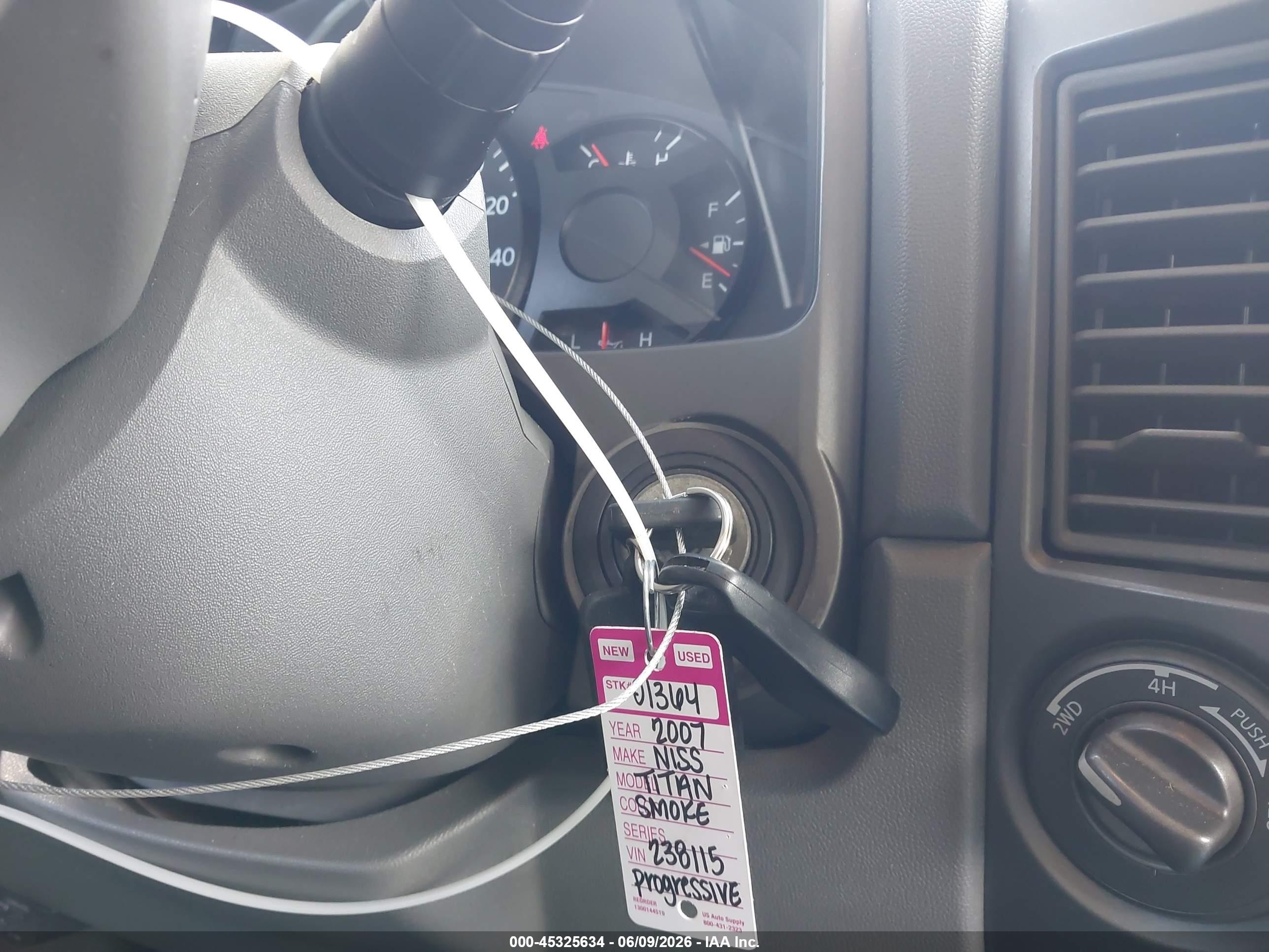 2007 Nissan Titan Se Gray vin: 1N6BA07B07N238115