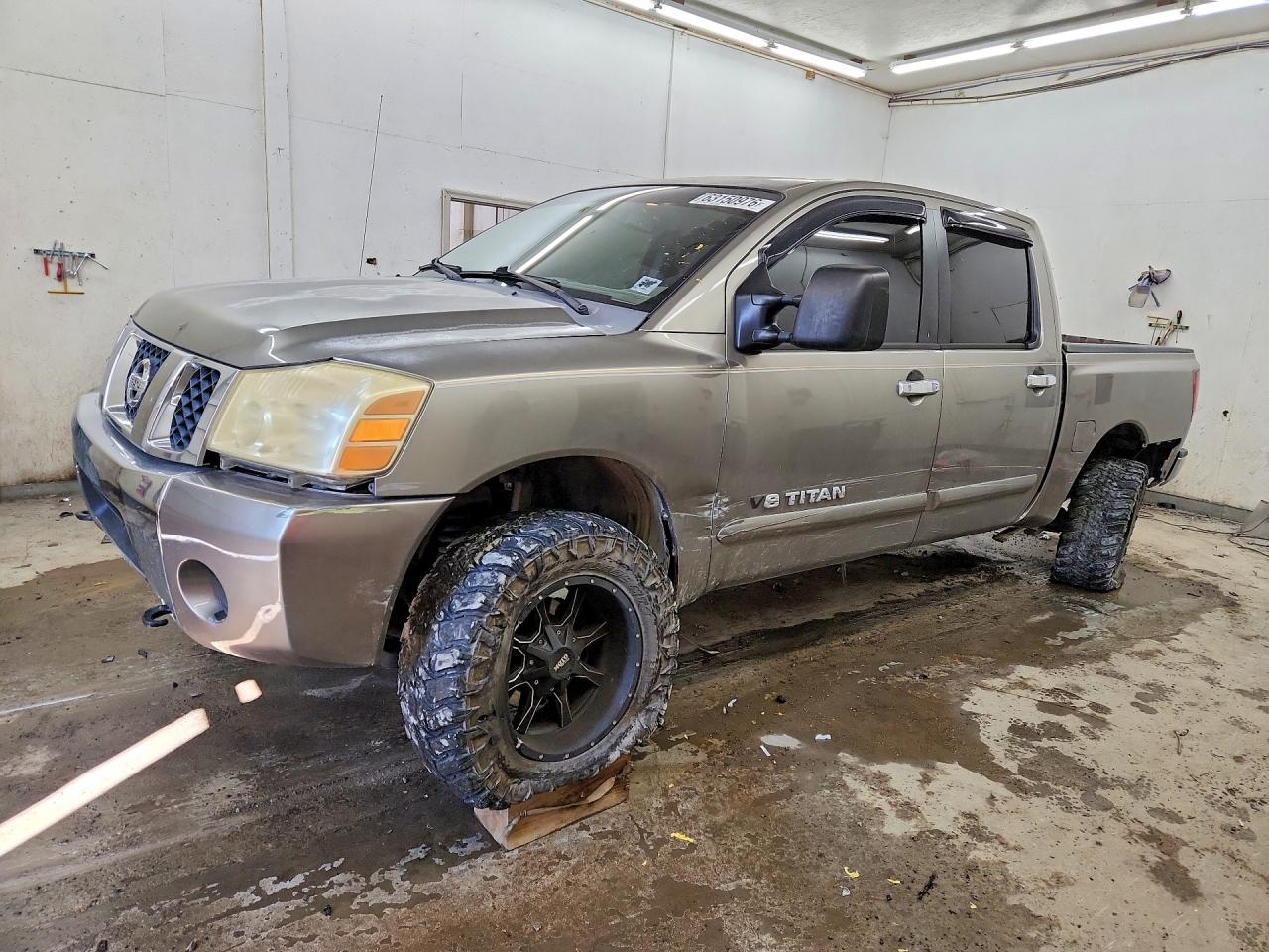 2007 Nissan Titan Xe Ffv Gray vin: 1N6BA07B07N239801