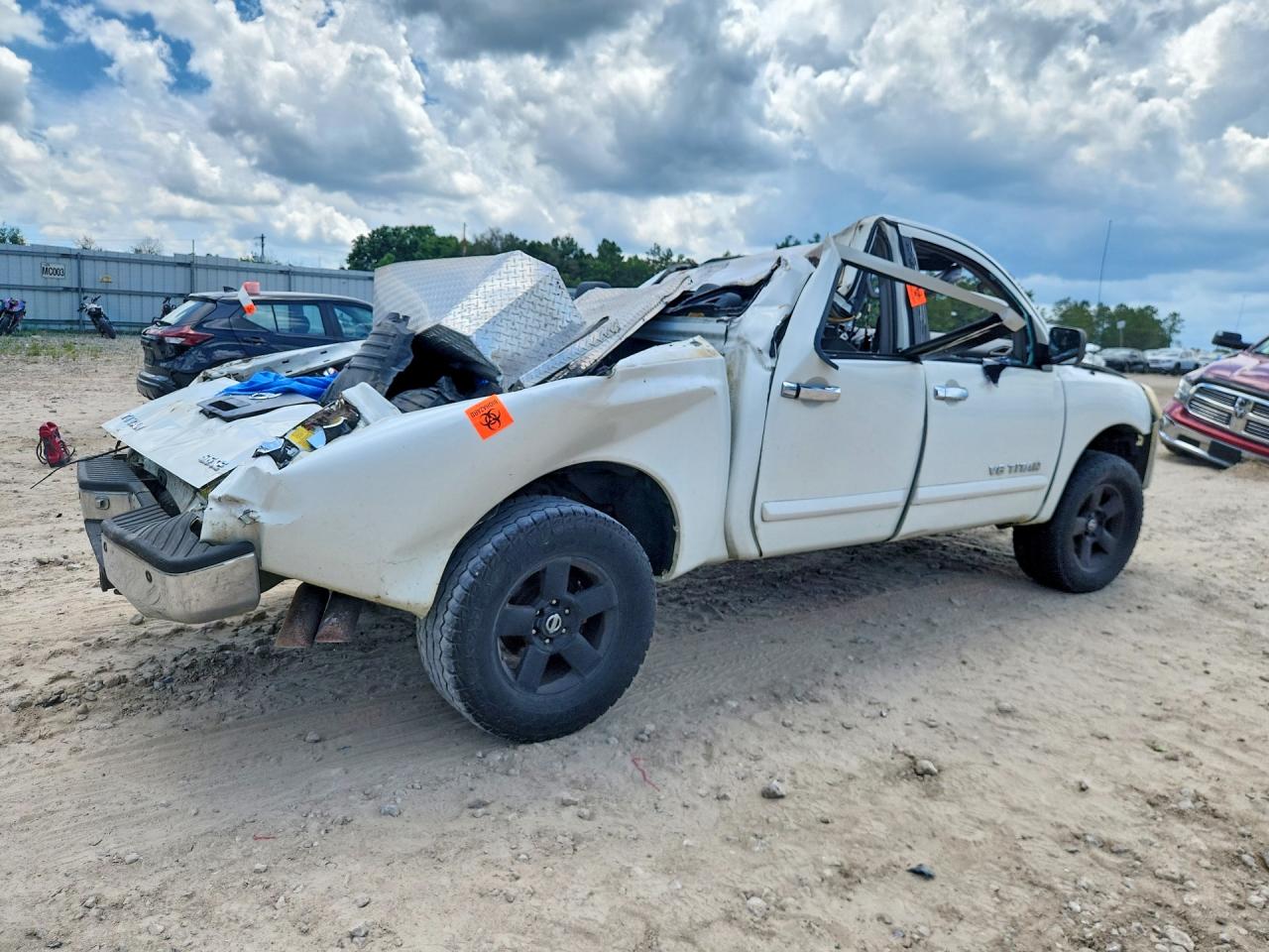 2006 Nissan Titan Xe Ffv White vin: 1N6BA07B26N563380