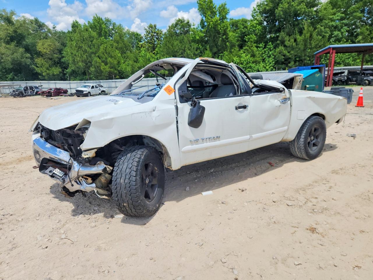 2006 Nissan Titan Xe Ffv White vin: 1N6BA07B26N563380
