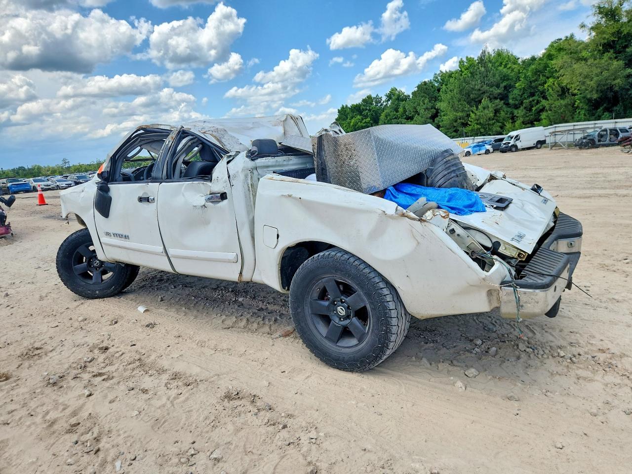 2006 Nissan Titan Xe Ffv White vin: 1N6BA07B26N563380