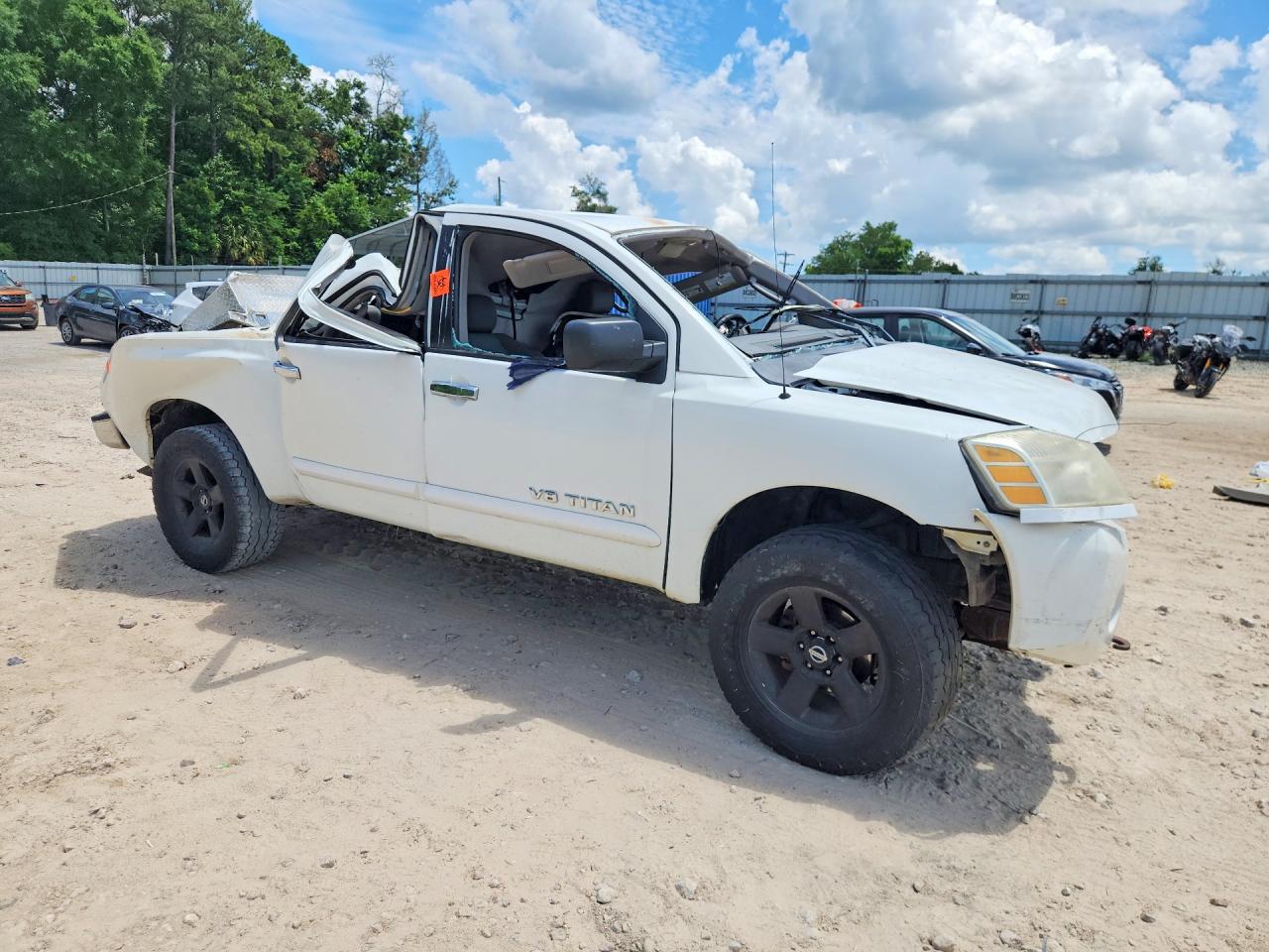 2006 Nissan Titan Xe Ffv White vin: 1N6BA07B26N563380