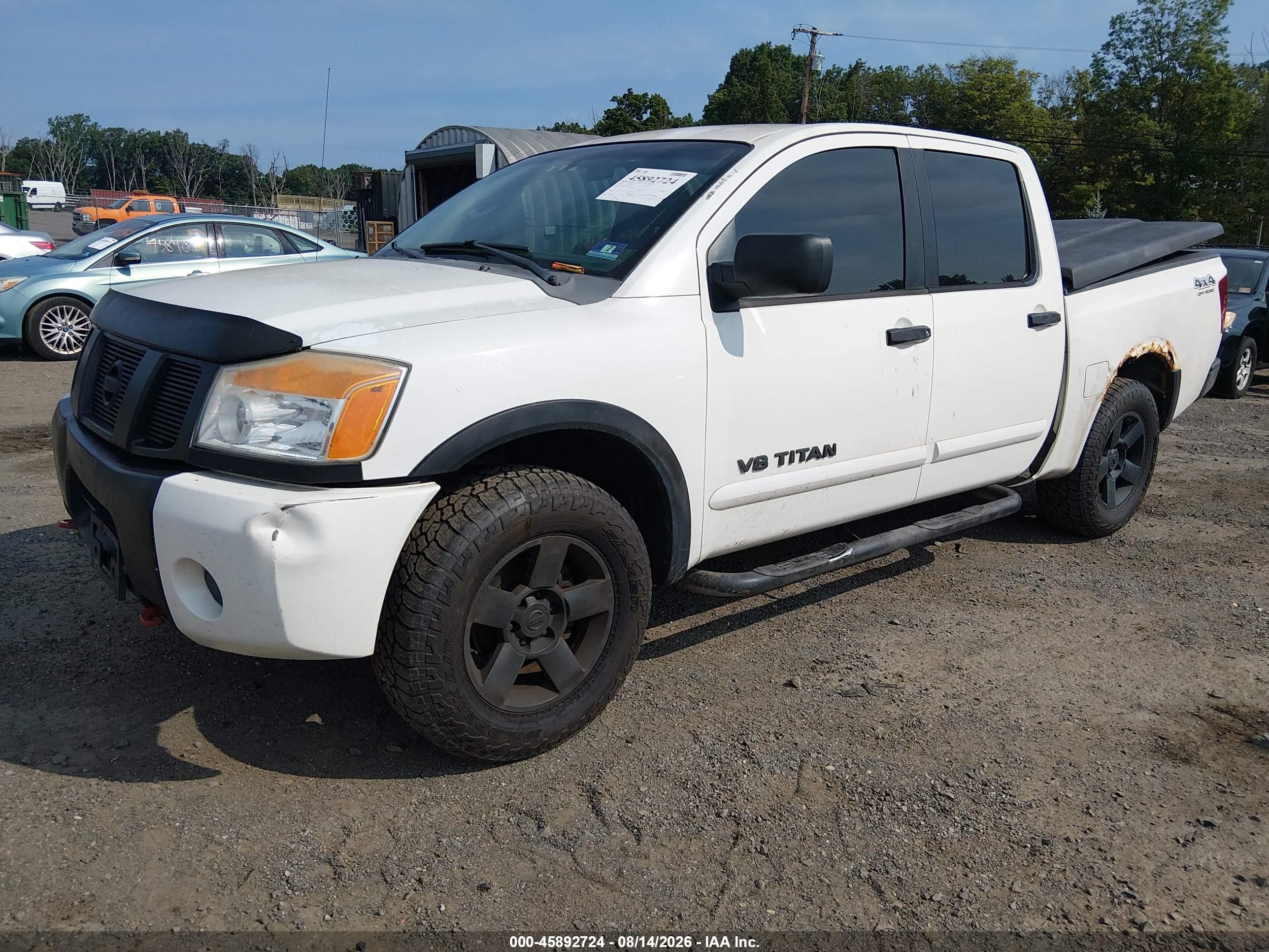 2006 Nissan Titan Se Белый vin: 1N6BA07B36N521204