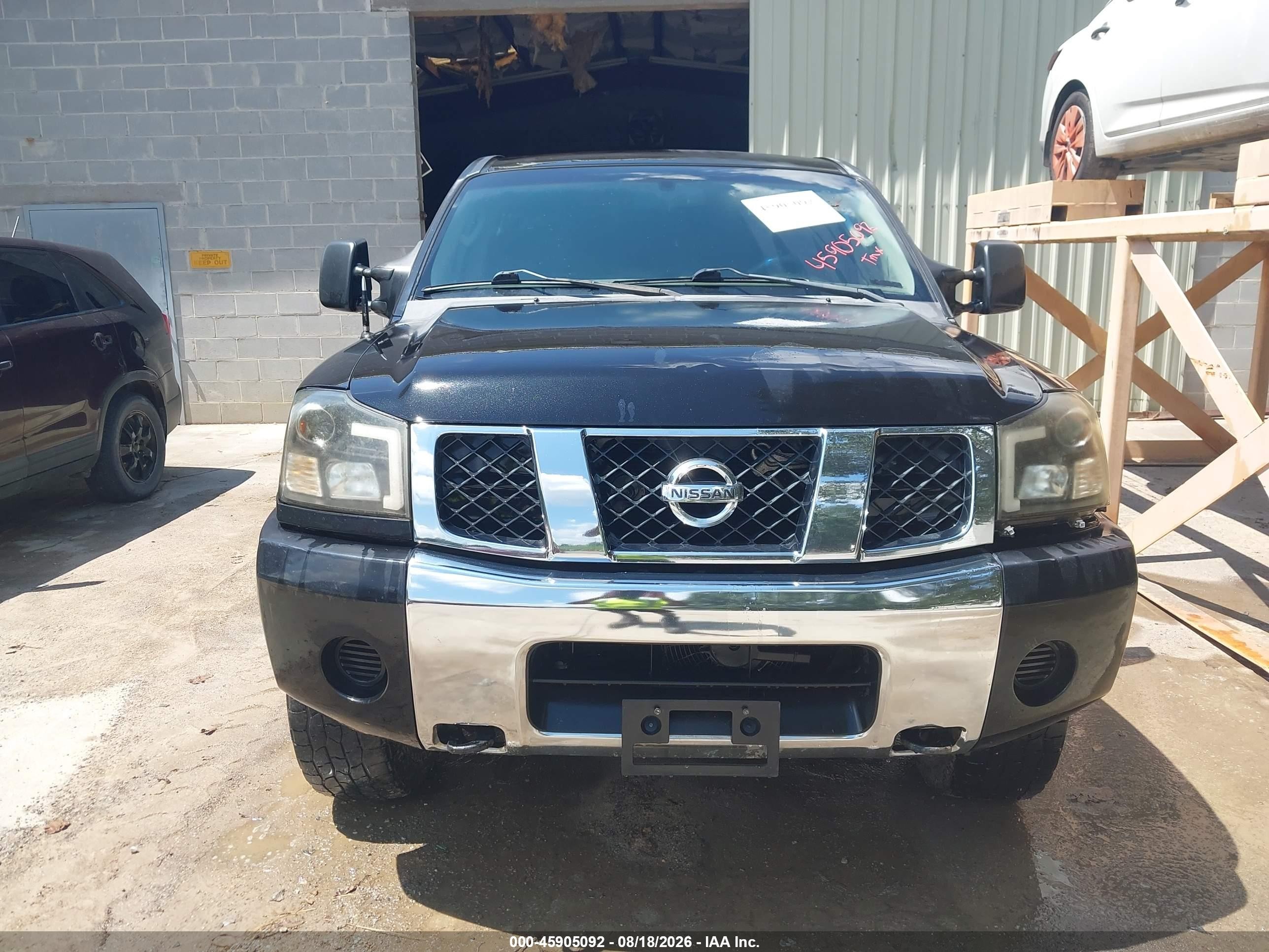2006 Nissan Titan Se Black vin: 1N6BA07B36N554834