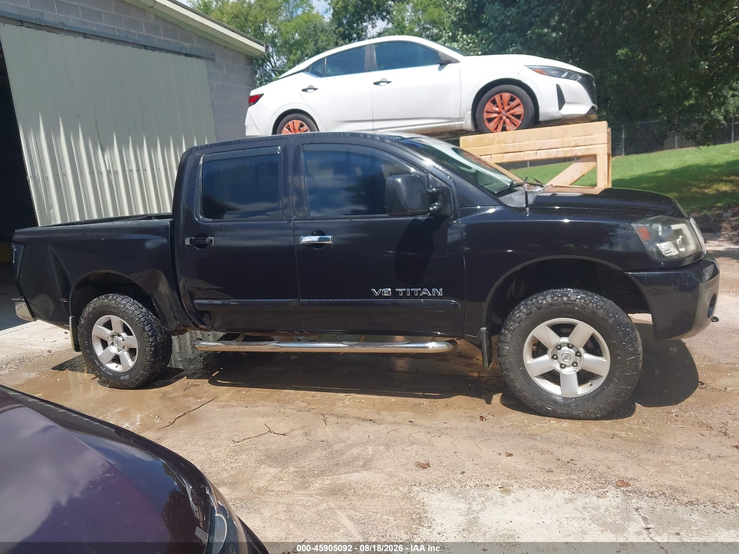 2006 Nissan Titan Se Black vin: 1N6BA07B36N554834
