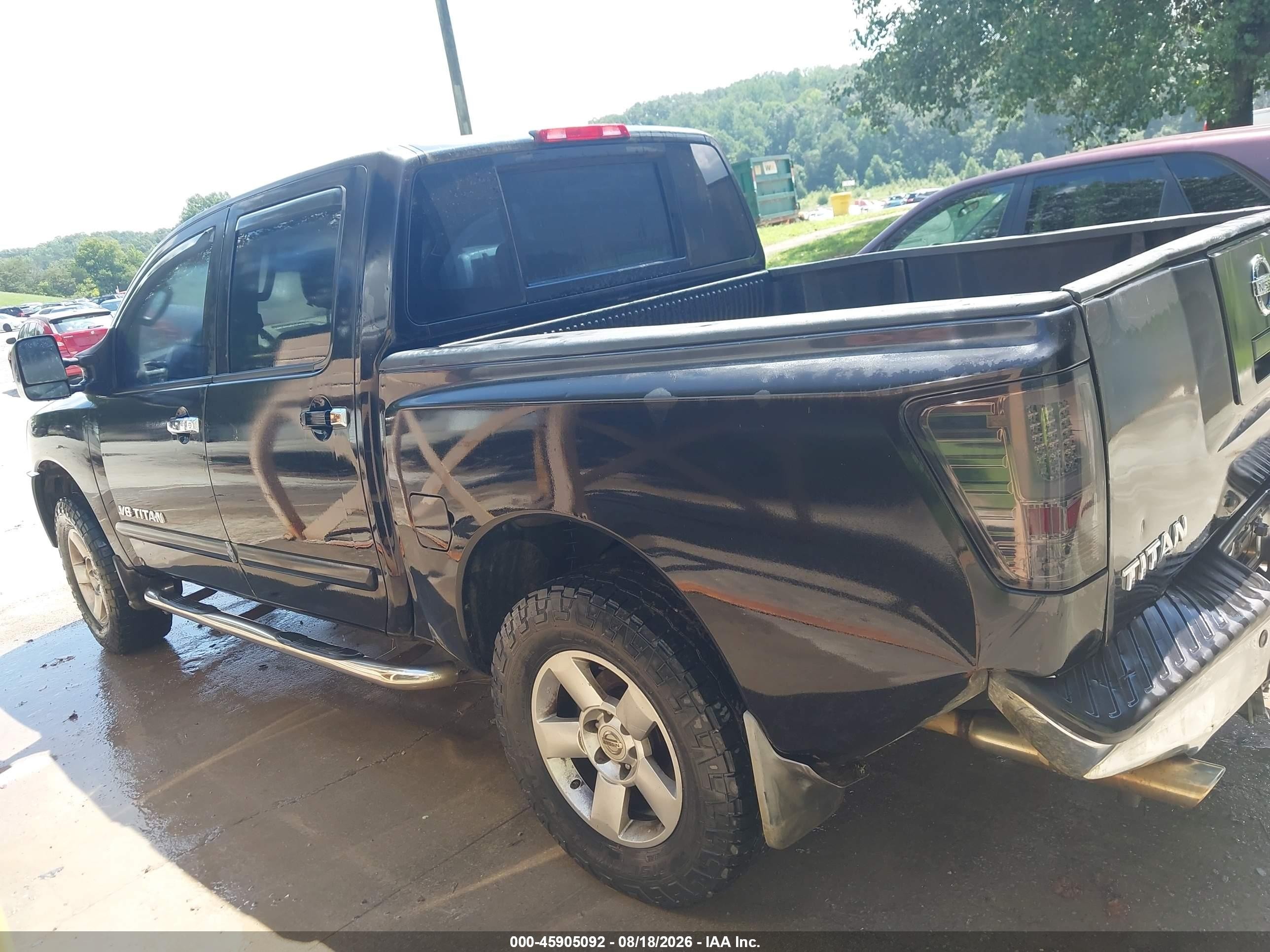 2006 Nissan Titan Se Black vin: 1N6BA07B36N554834