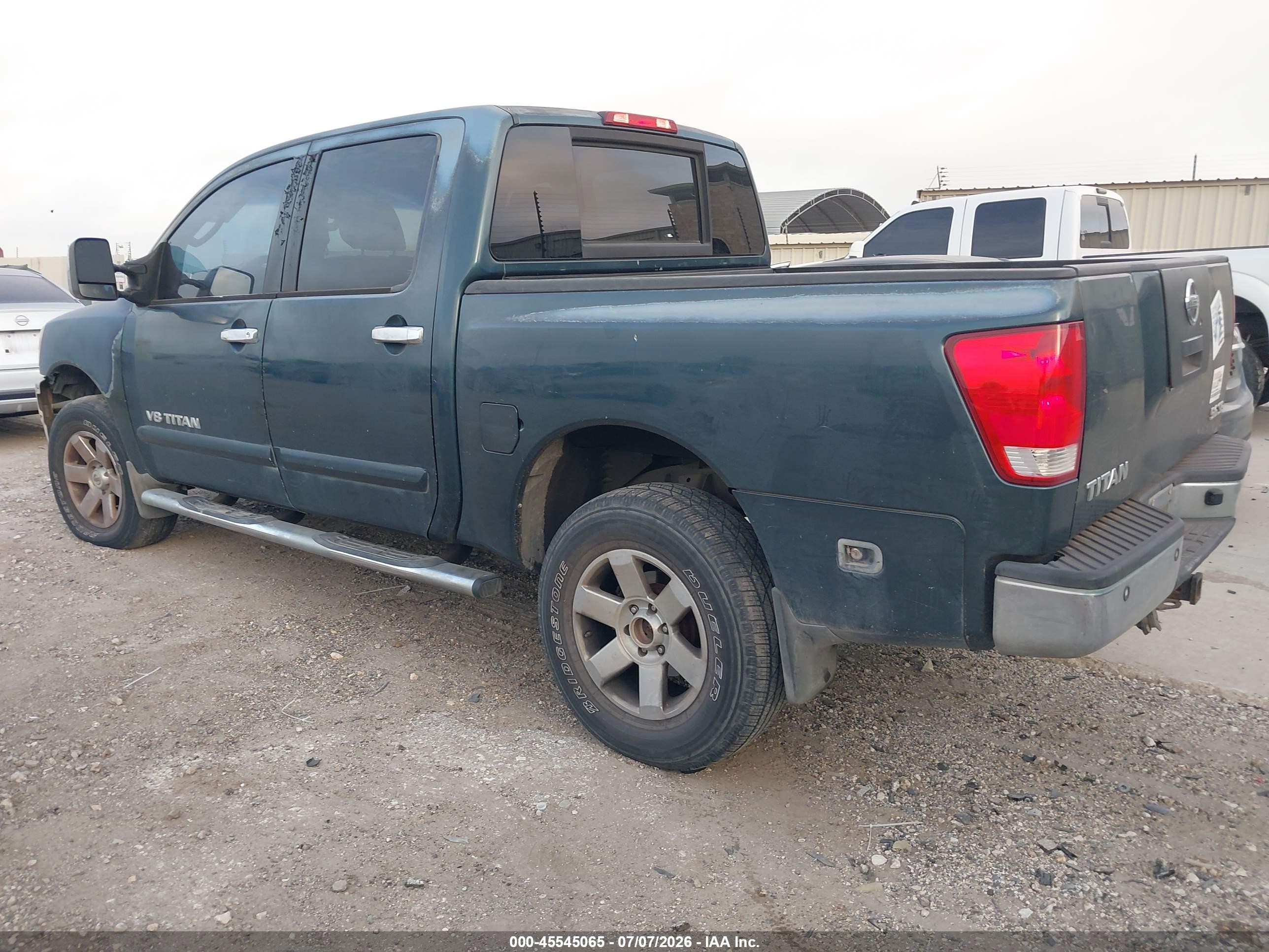2007 Nissan Titan Se Blue vin: 1N6BA07B37N205240
