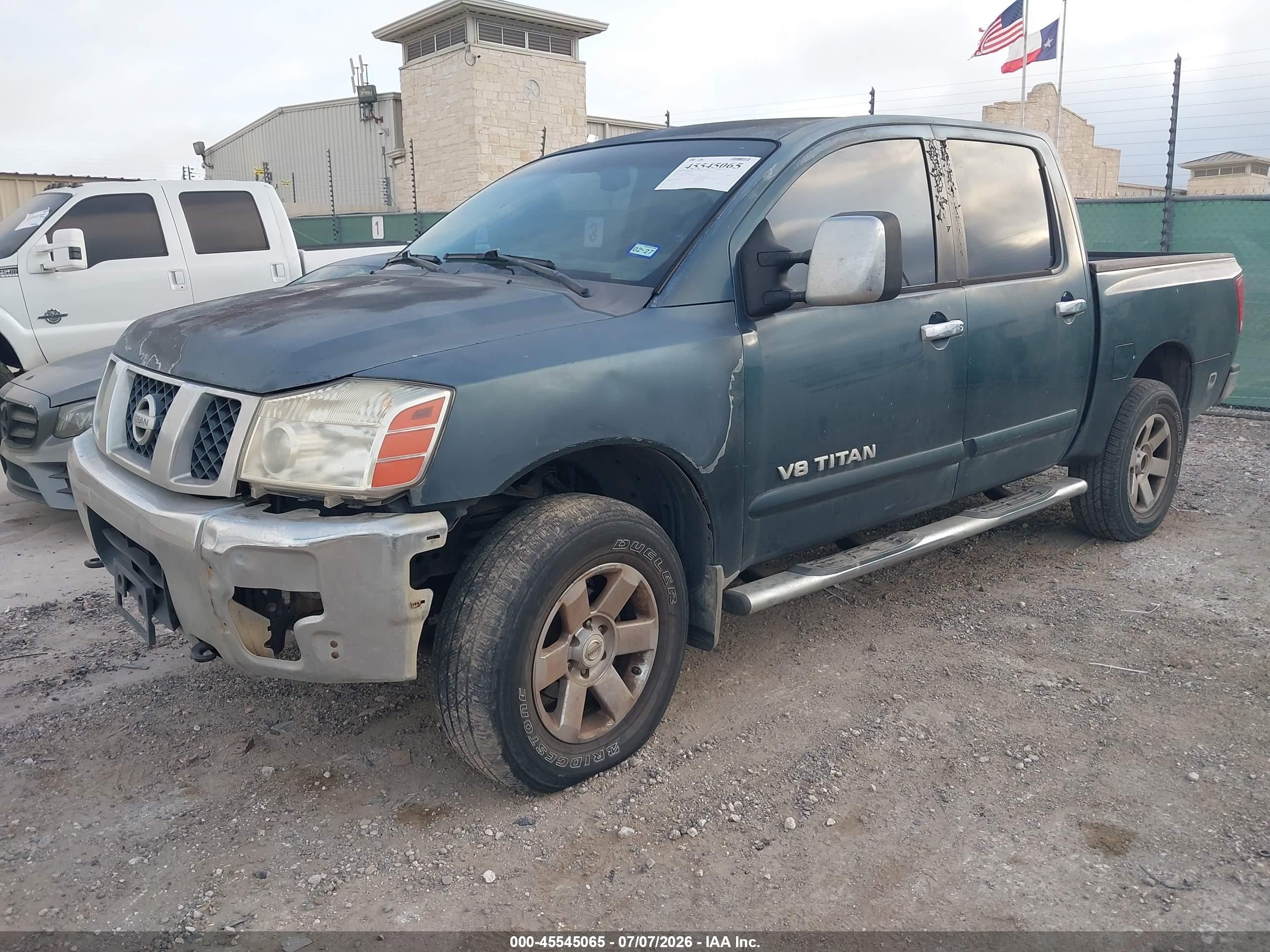 2007 Nissan Titan Se Blue vin: 1N6BA07B37N205240