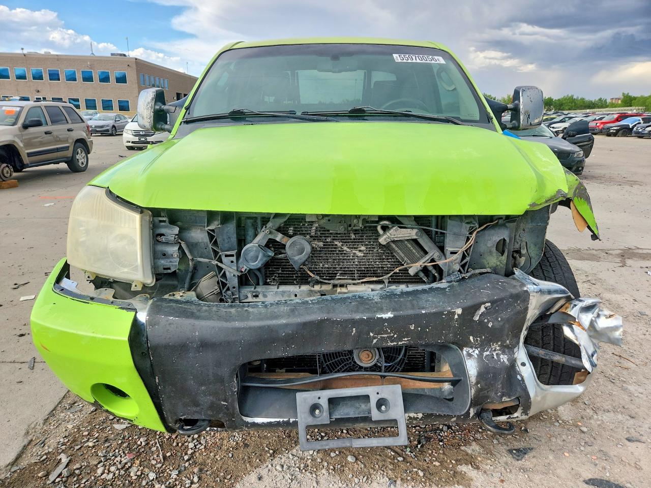 2006 Nissan Titan Xe/se/le Green vin: 1N6BA07B46N527061